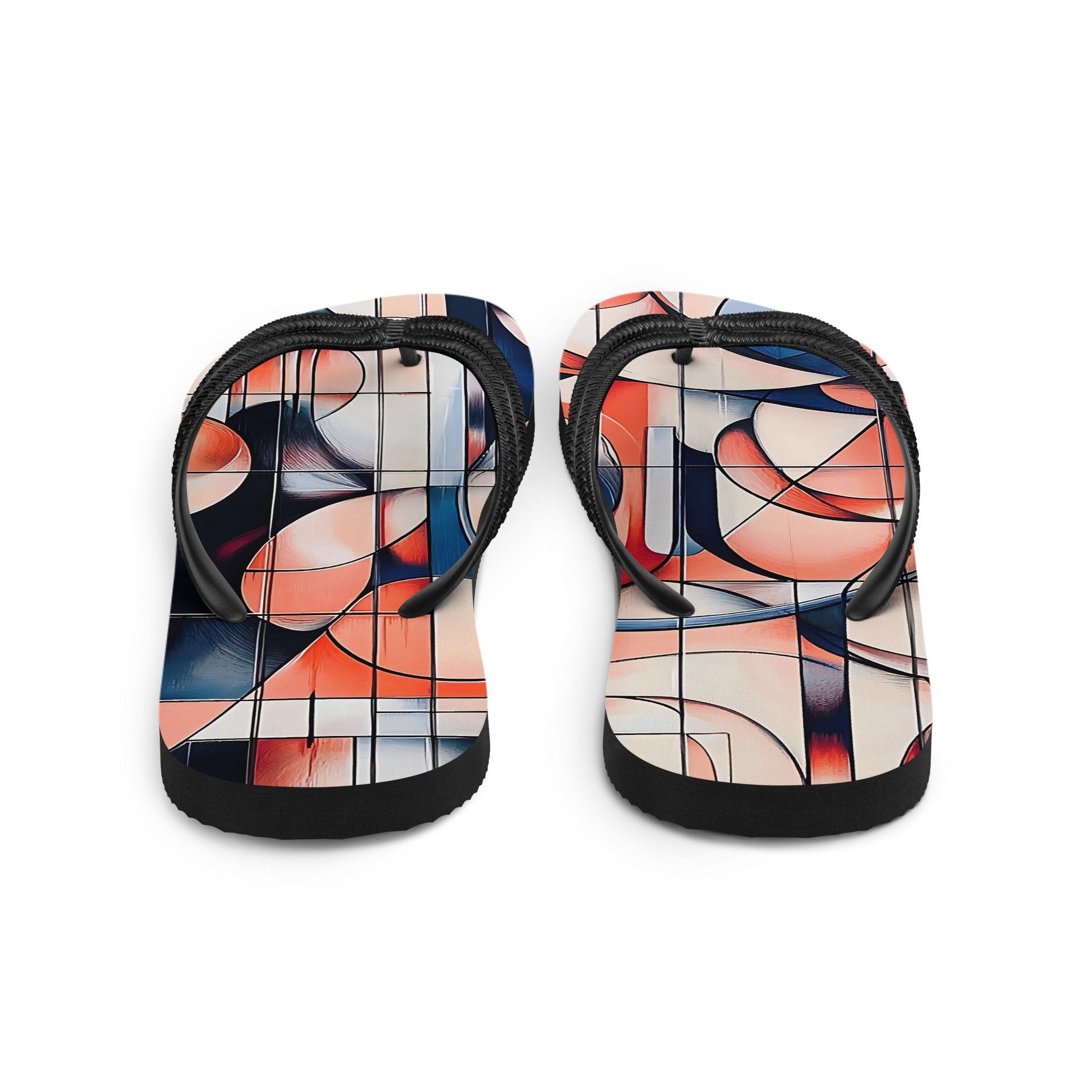 Flip - Flops Geometrik - Bunt, Bequem & Perfekt für Sommer & Strand - Cooroi