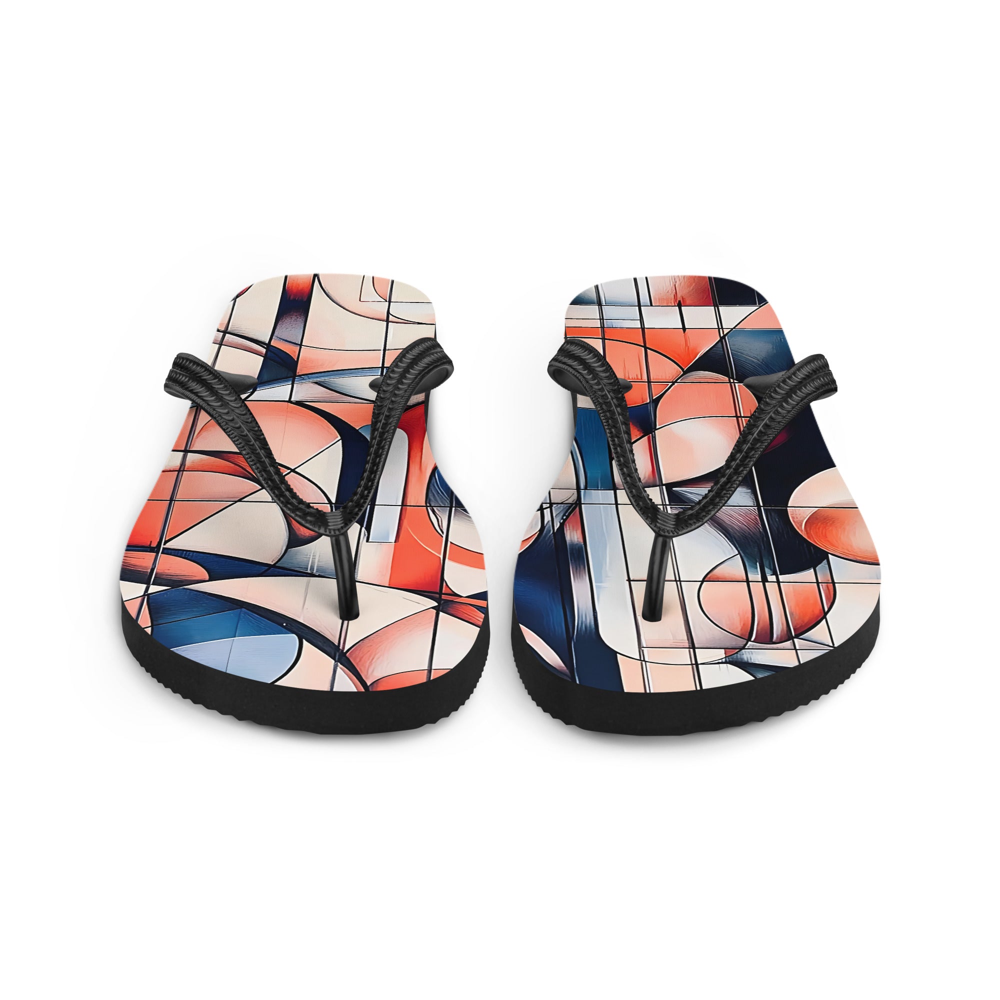 Flip - Flops Geometrik - Bunt, Bequem & Perfekt für Sommer & Strand - Cooroi