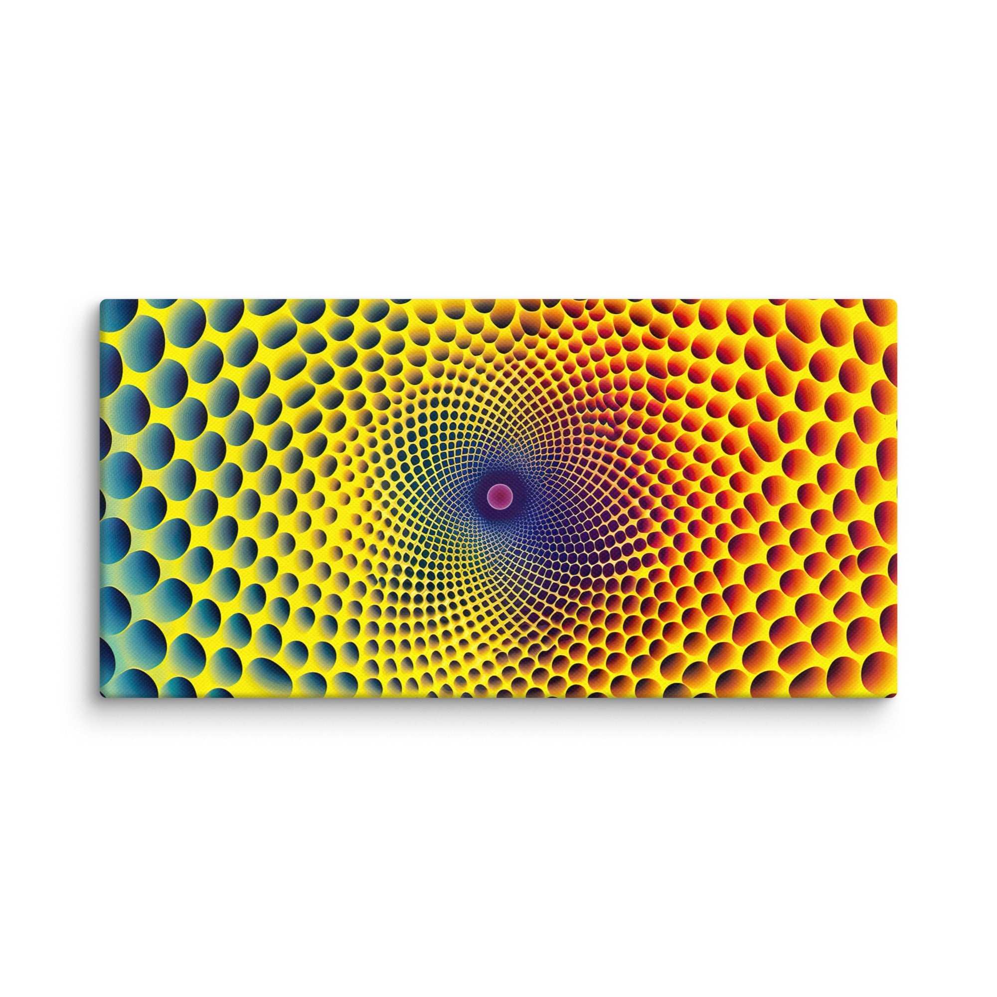 Buntes 3D - Hexagon, Leinwand - Cooroi