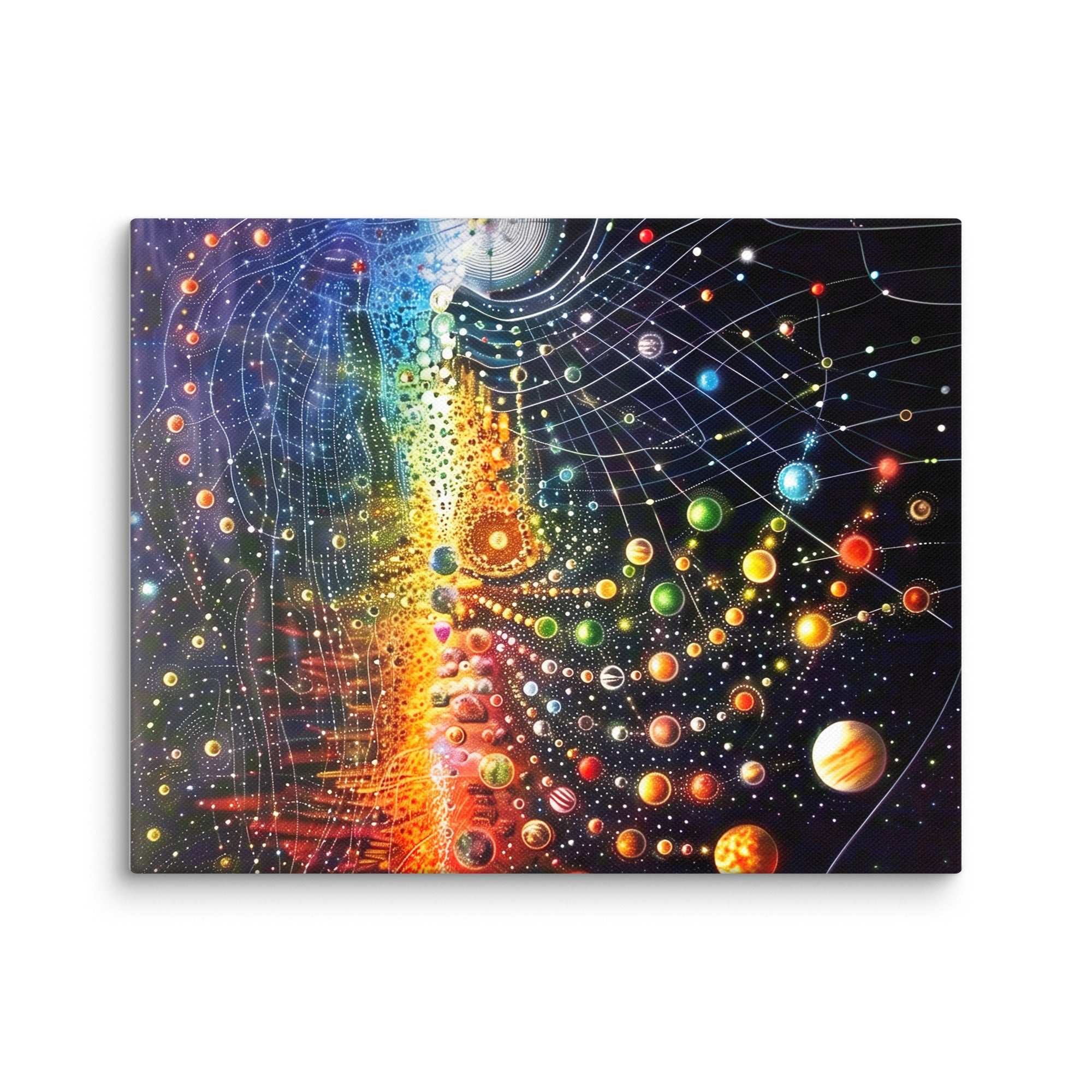 Farbenfrohe Universum, Leinwand - Cooroi
