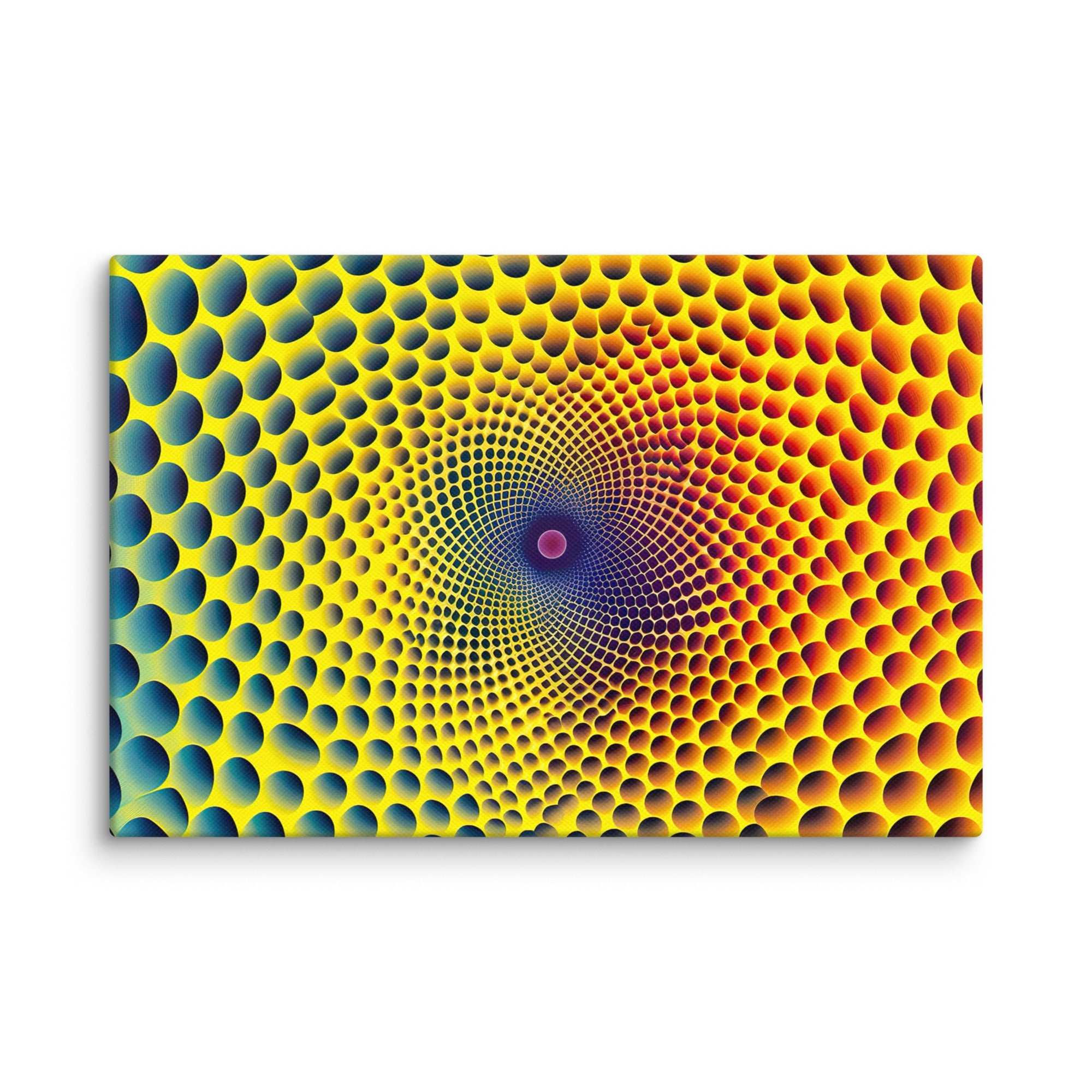 Buntes 3D - Hexagon, Leinwand - Cooroi