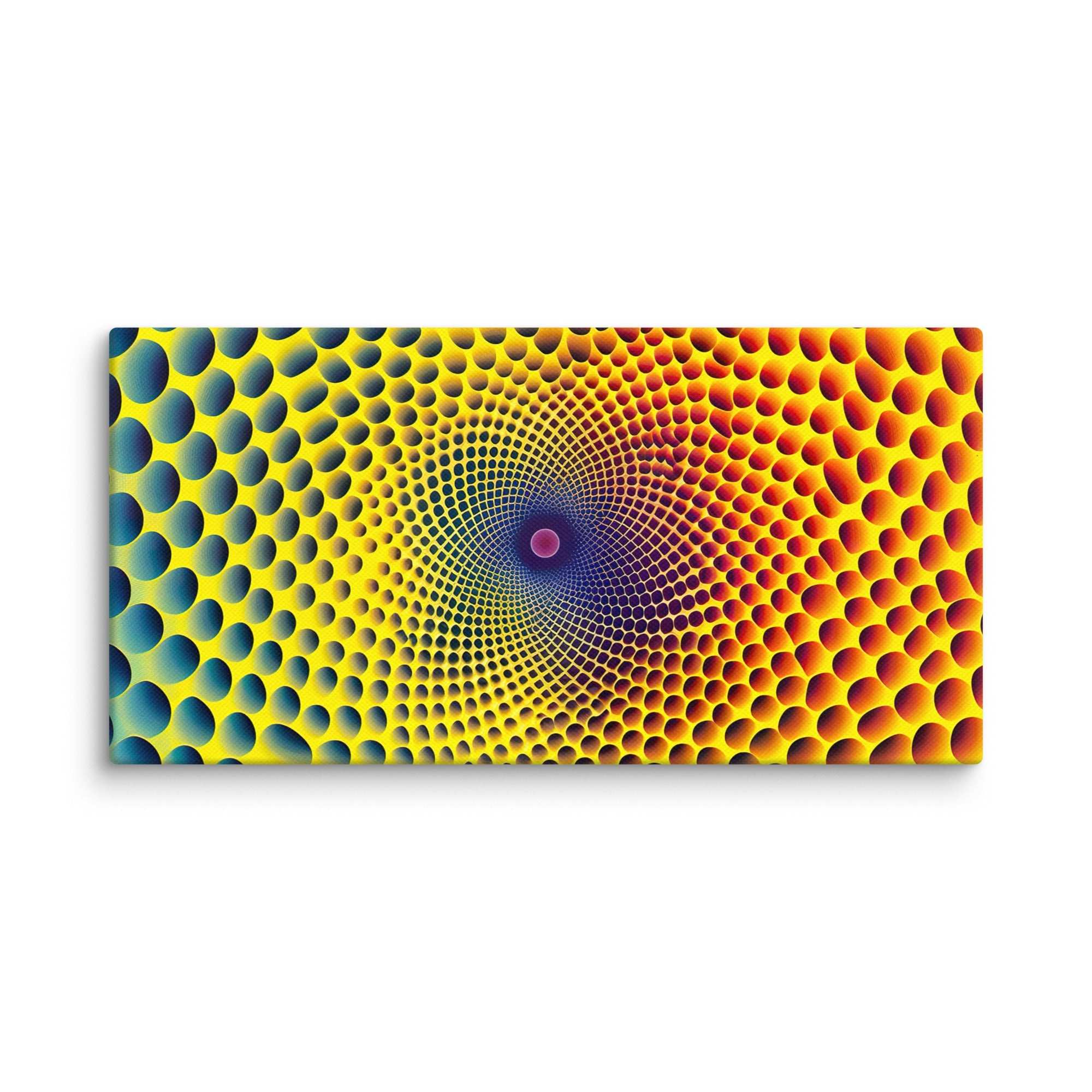 Buntes 3D - Hexagon, Leinwand - Cooroi