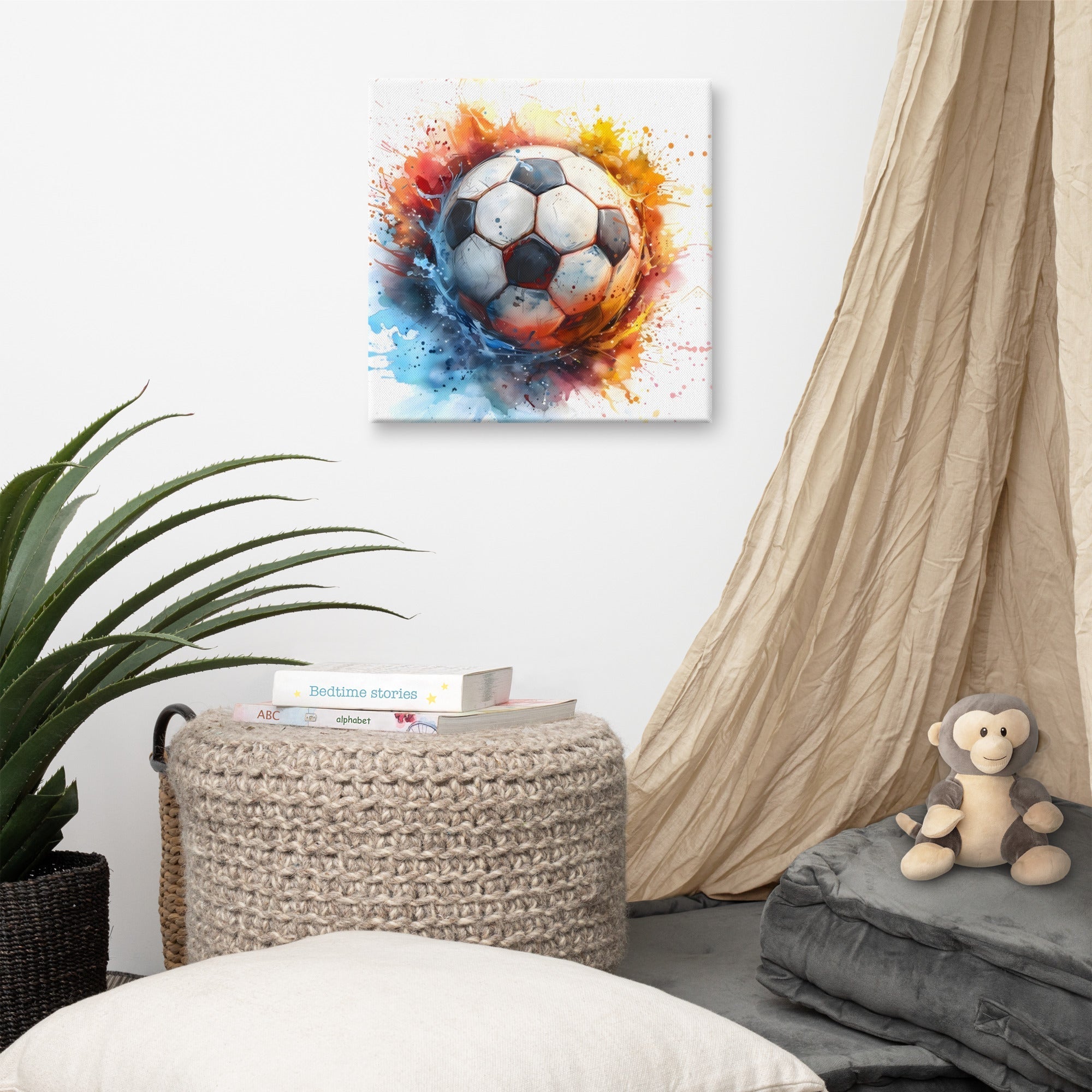 Fußball, Leinwand - Cooroi