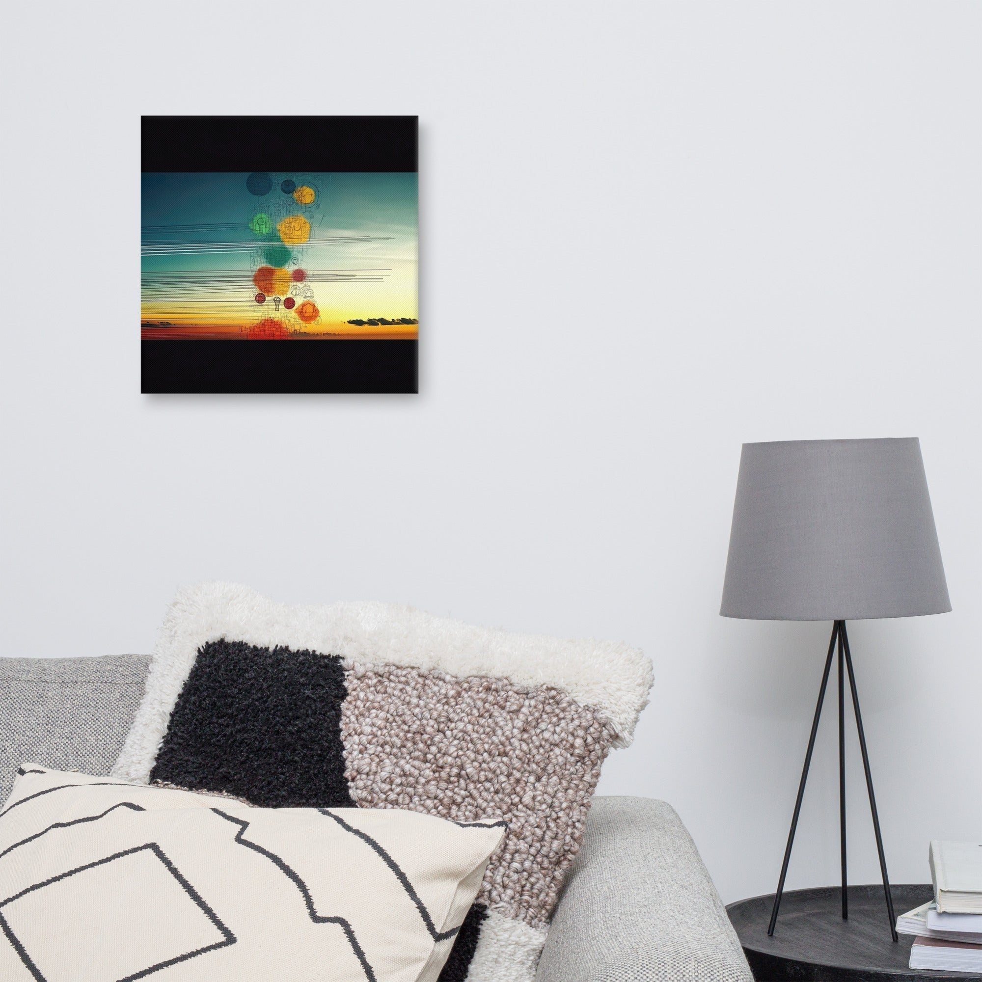 Himmel in Punkt, Leinwand - Cooroi