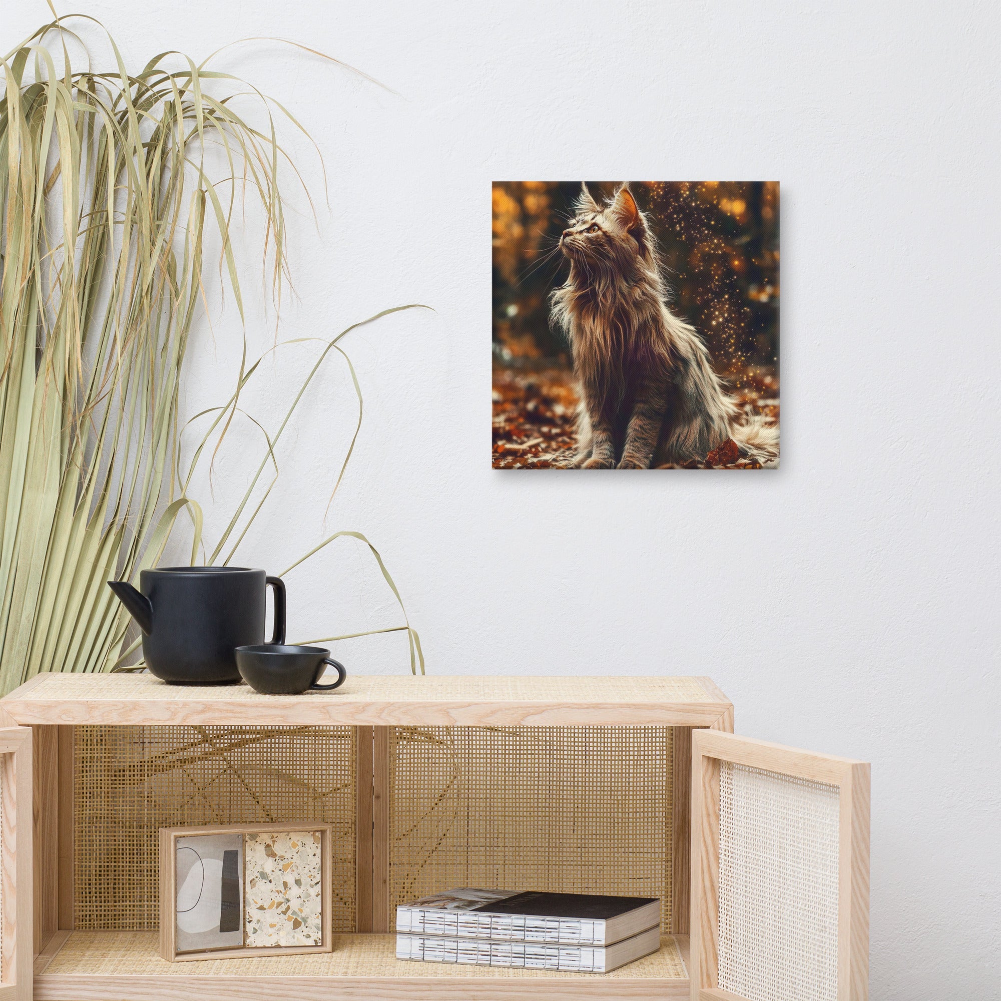 Main Coon Katze, Leinwand - Cooroi
