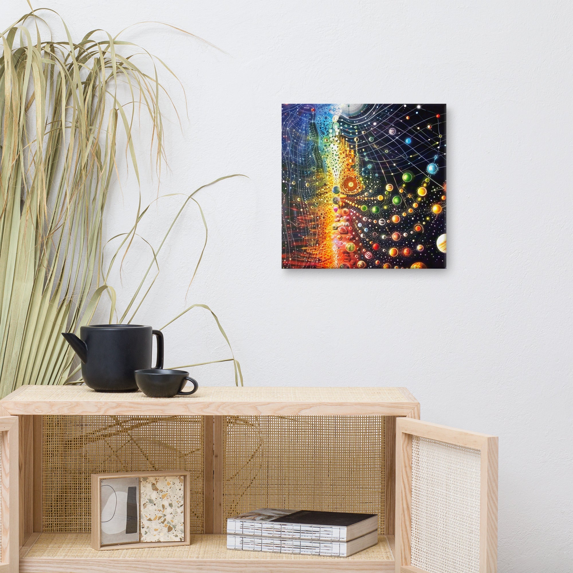 Farbenfrohe Universum, Leinwand - Cooroi