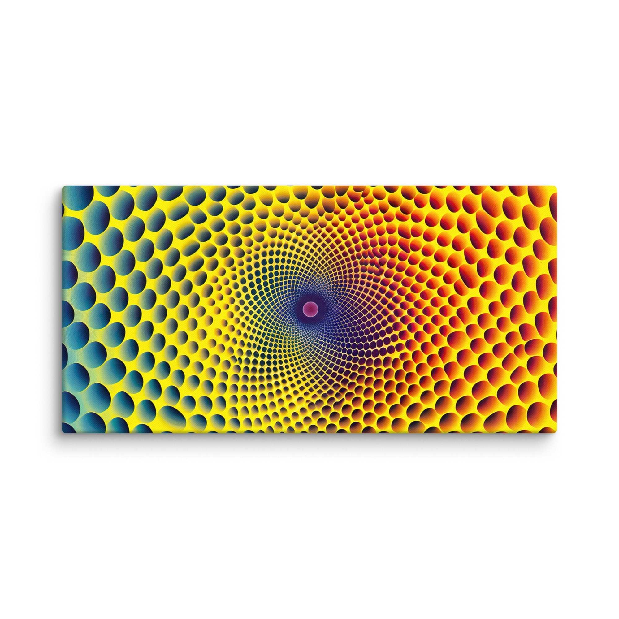 Buntes 3D - Hexagon, Leinwand - Cooroi