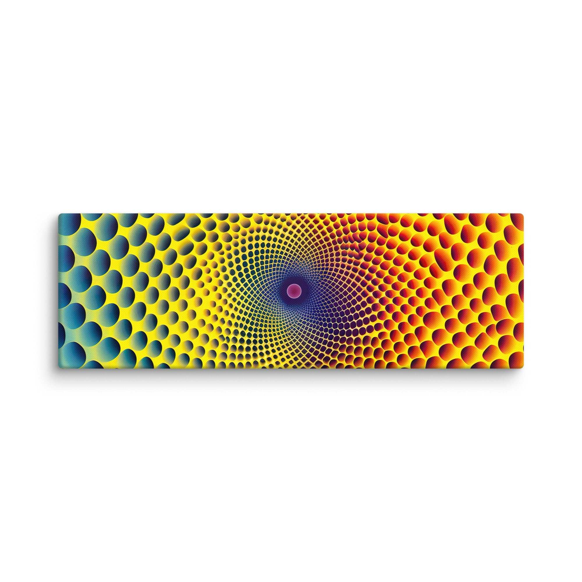 Buntes 3D - Hexagon, Leinwand - Cooroi