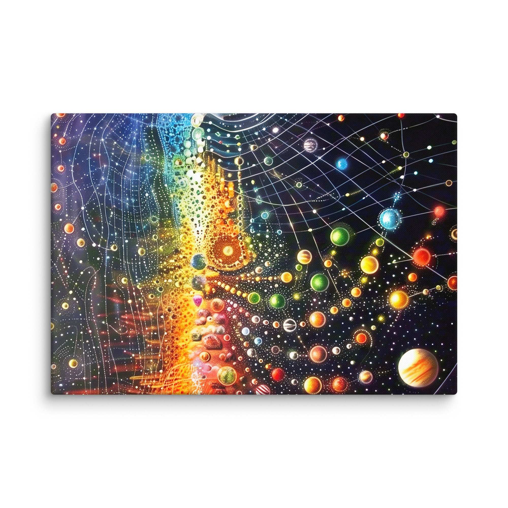 Farbenfrohe Universum, Leinwand - Cooroi