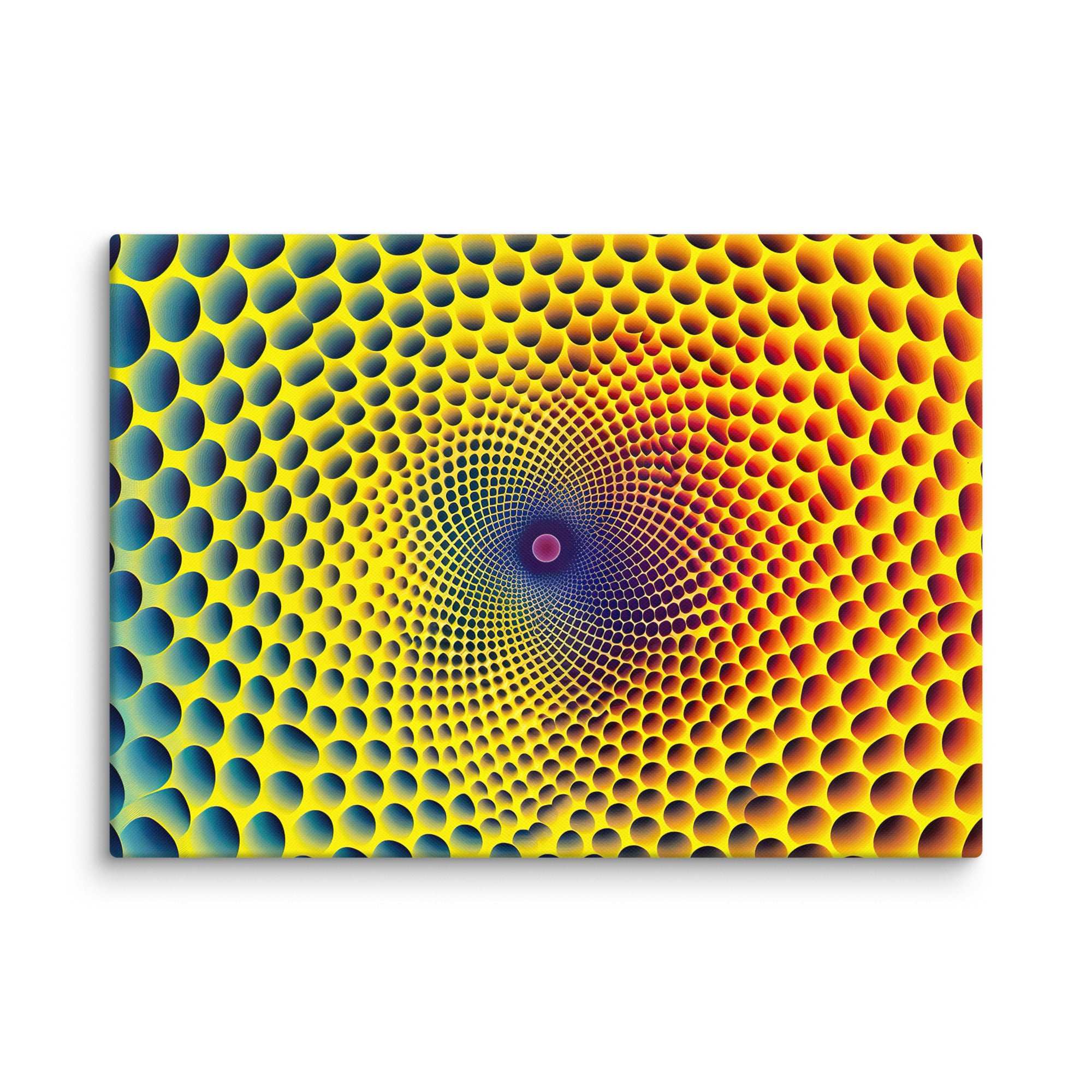 Buntes 3D - Hexagon, Leinwand - Cooroi