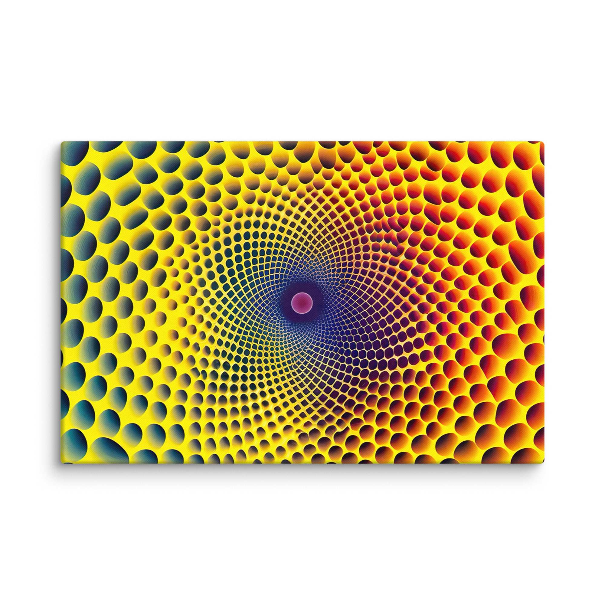 Buntes 3D - Hexagon, Leinwand - Cooroi