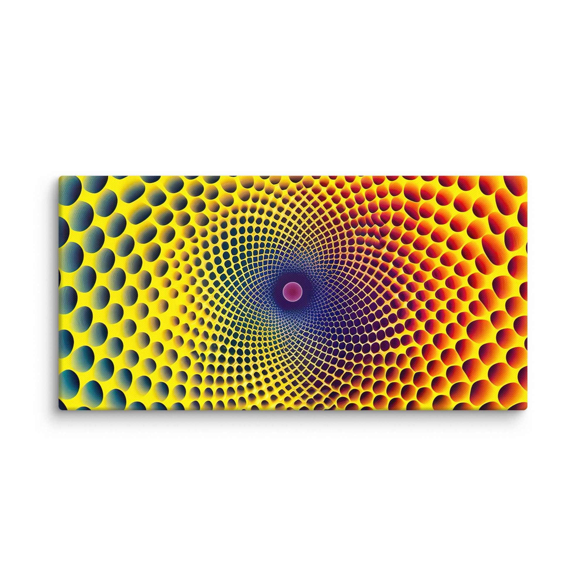 Buntes 3D - Hexagon, Leinwand - Cooroi