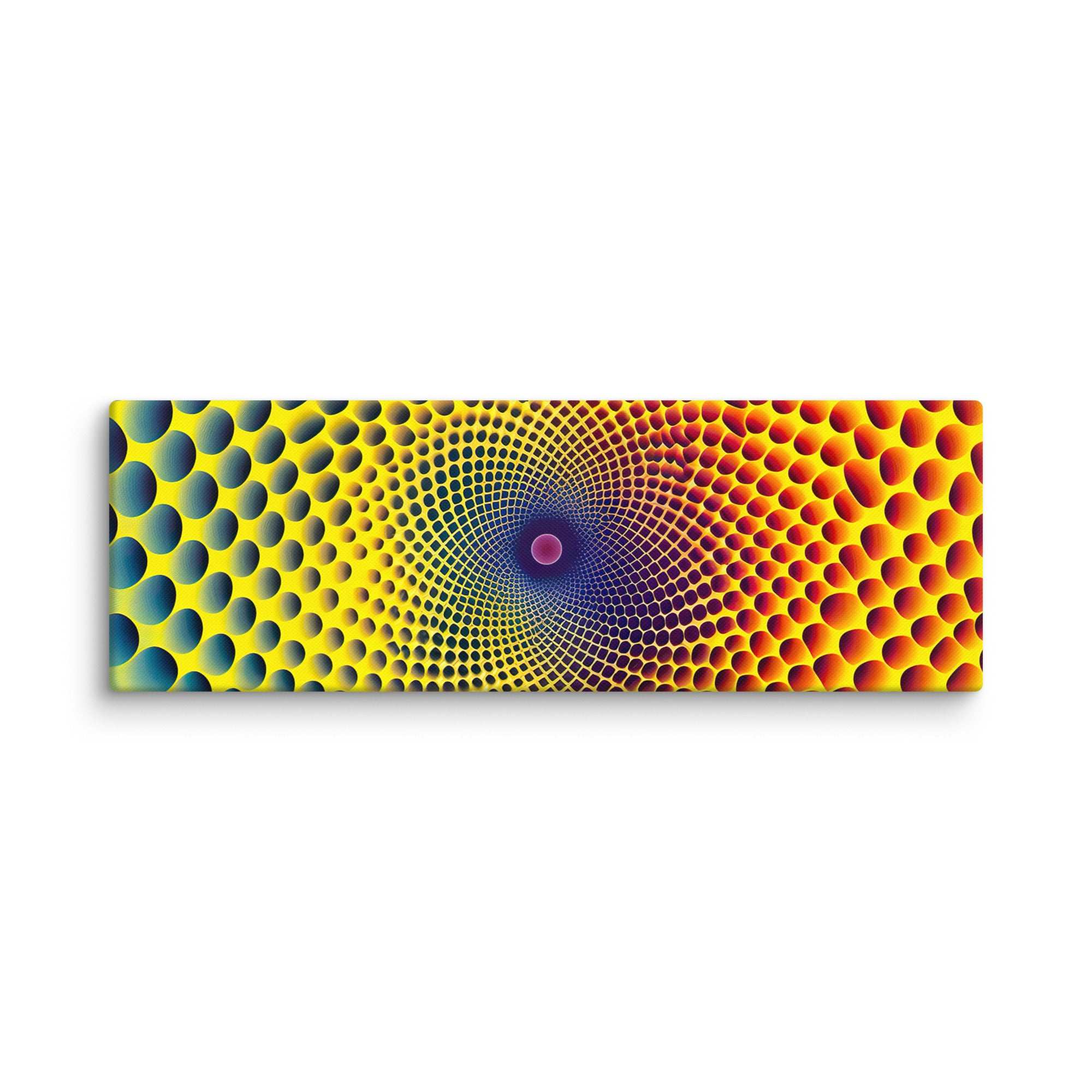 Buntes 3D - Hexagon, Leinwand - Cooroi