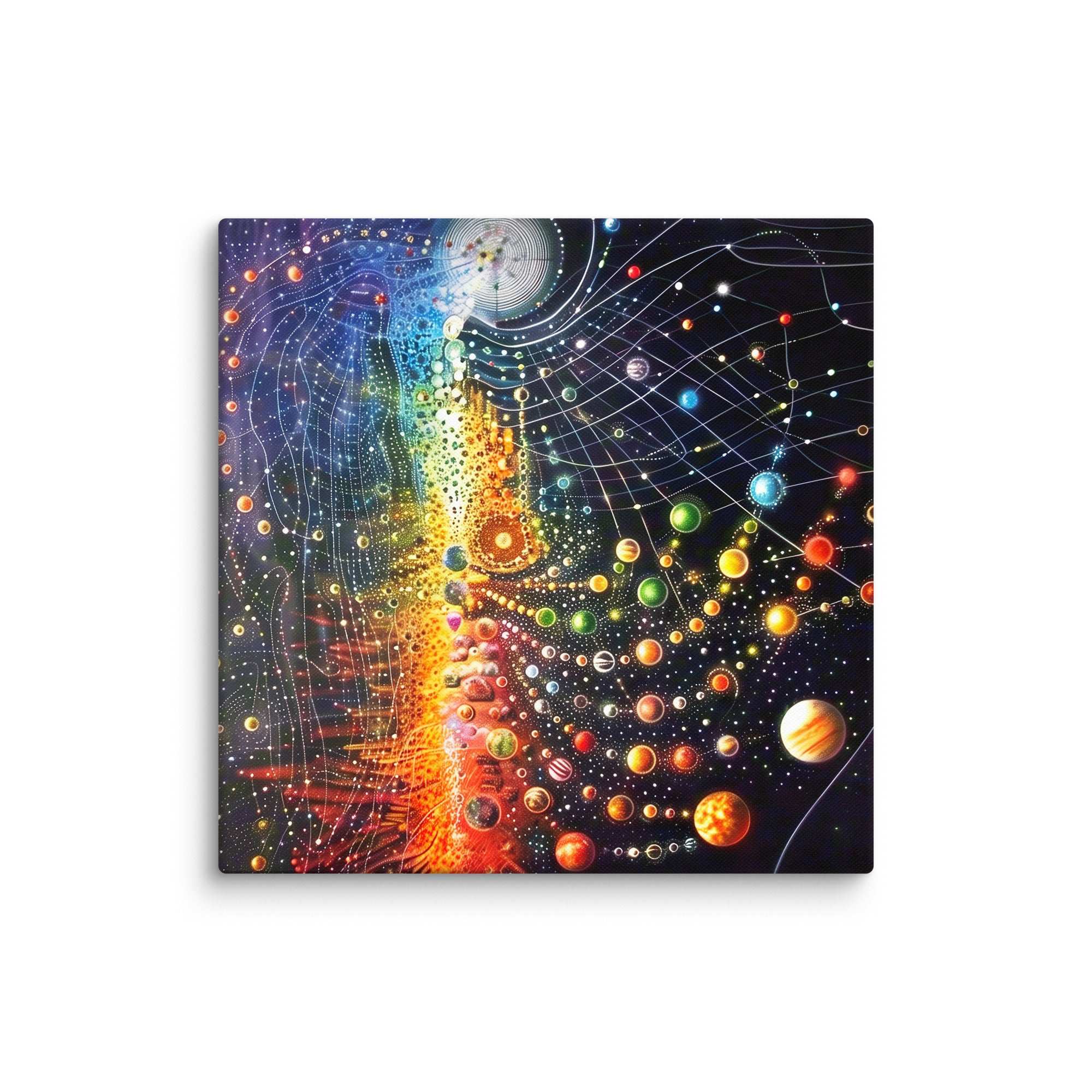 Farbenfrohe Universum, Leinwand - Cooroi