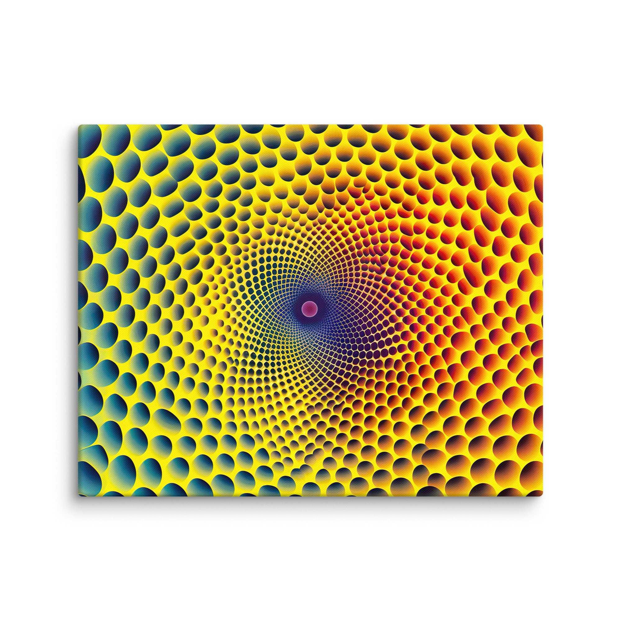 Buntes 3D - Hexagon, Leinwand - Cooroi