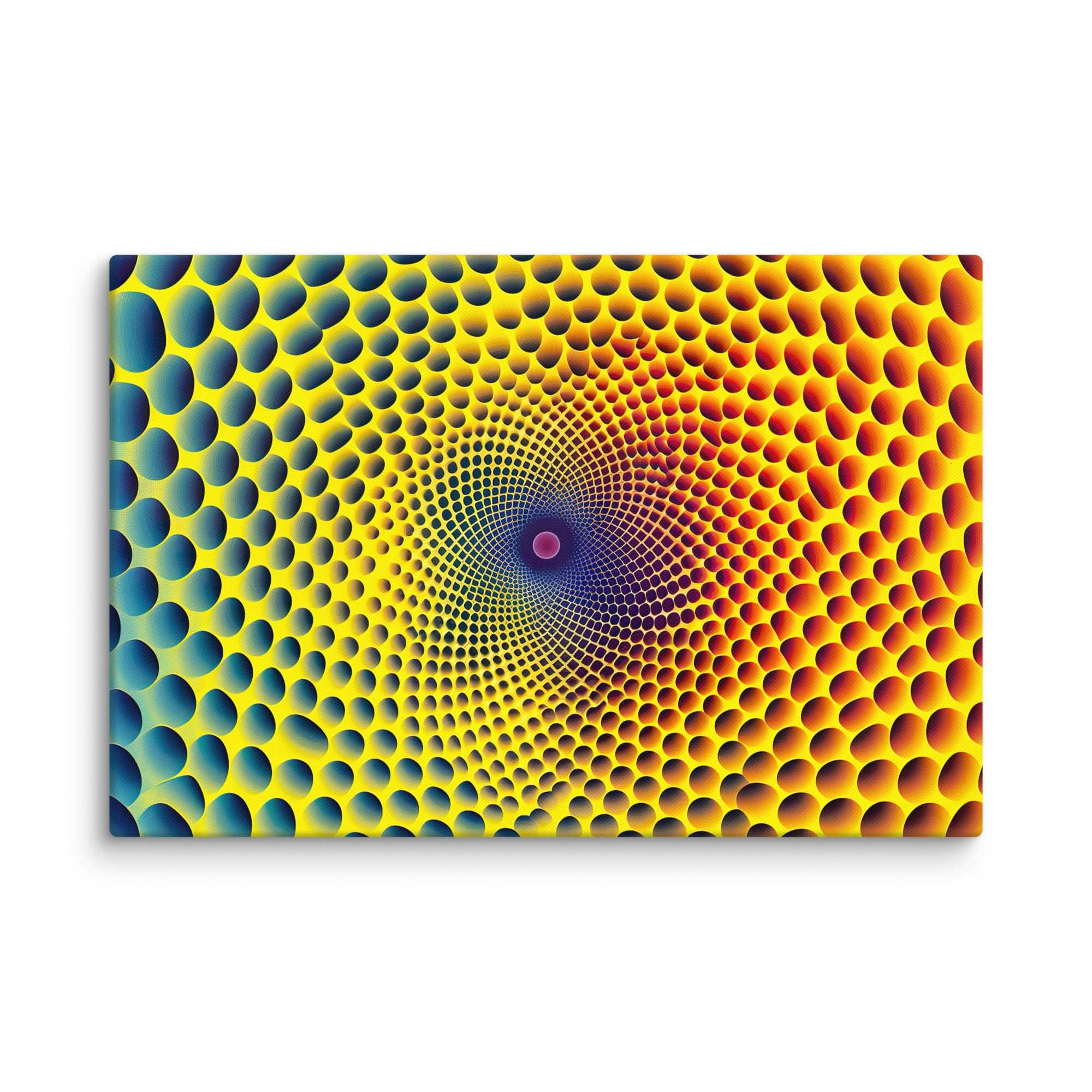 Buntes 3D - Hexagon, Leinwand - Cooroi