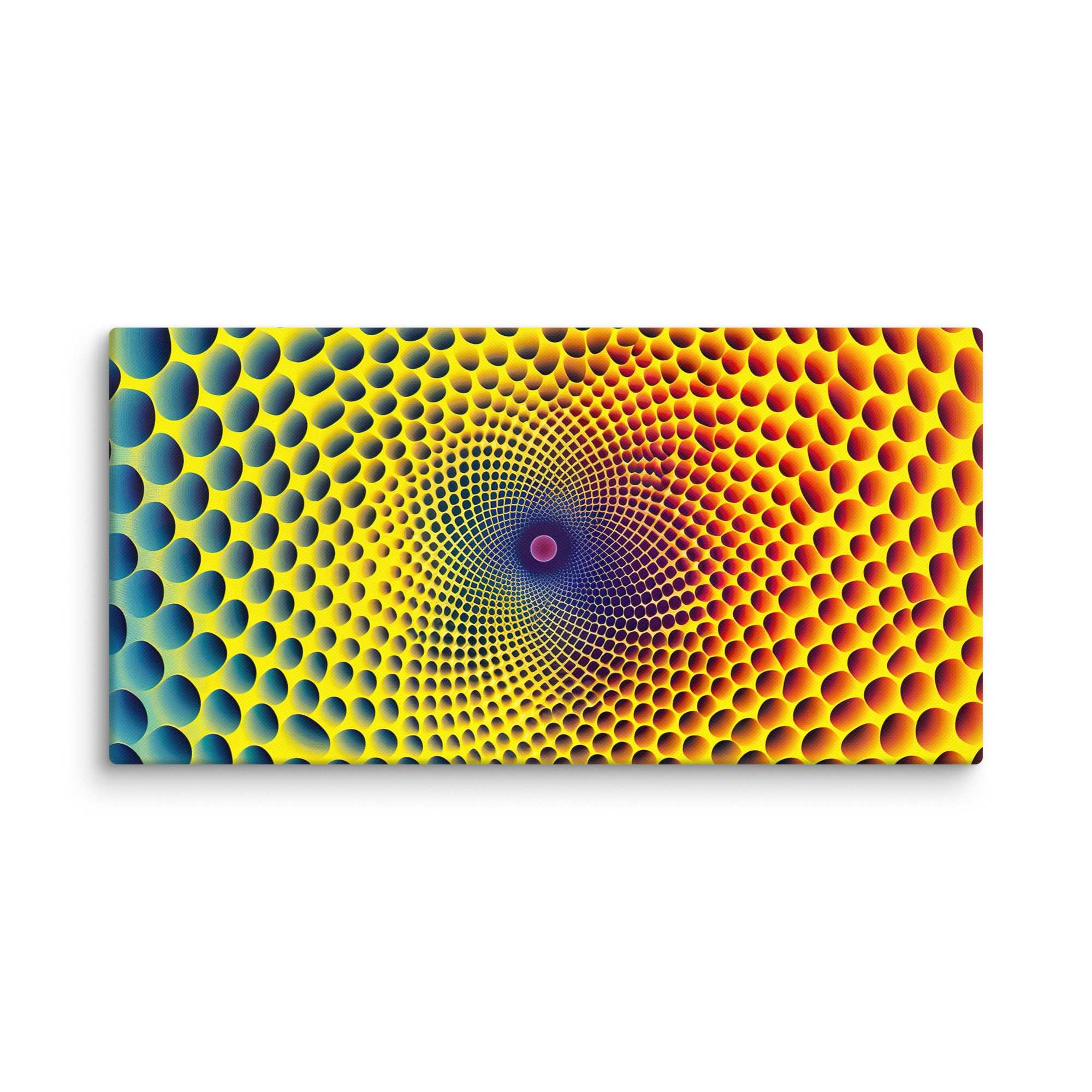 Buntes 3D - Hexagon, Leinwand - Cooroi