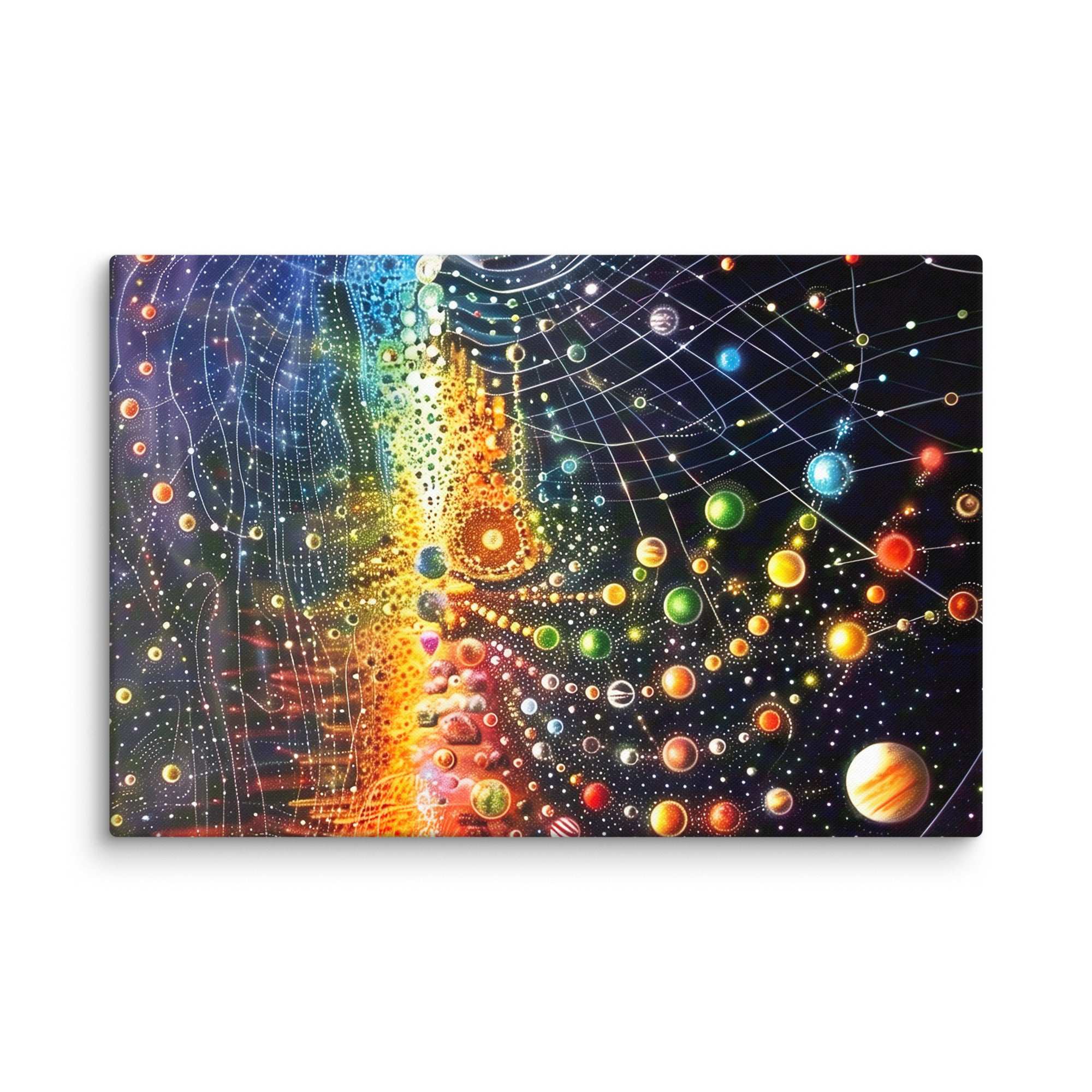 Farbenfrohe Universum, Leinwand - Cooroi