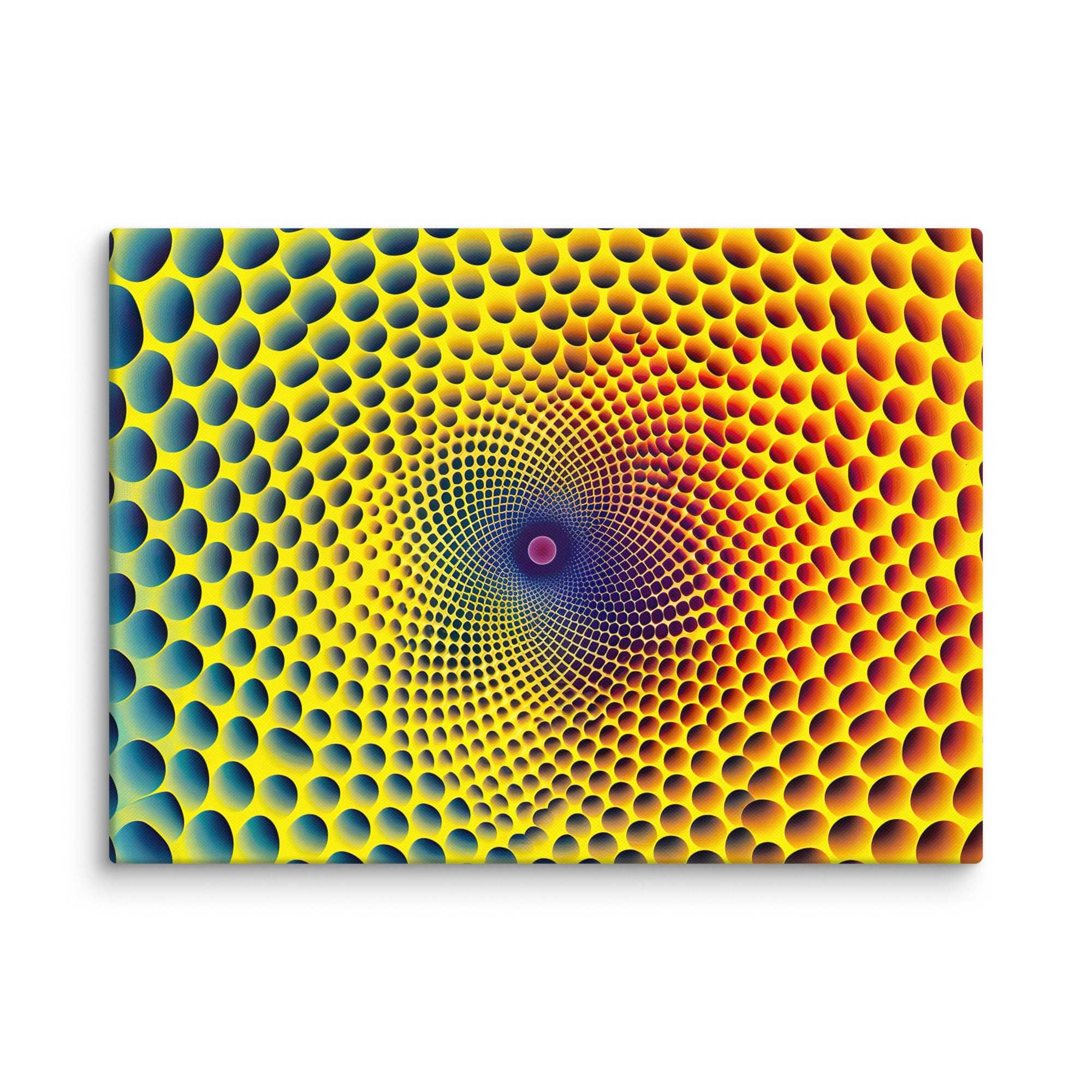 Buntes 3D - Hexagon, Leinwand - Cooroi