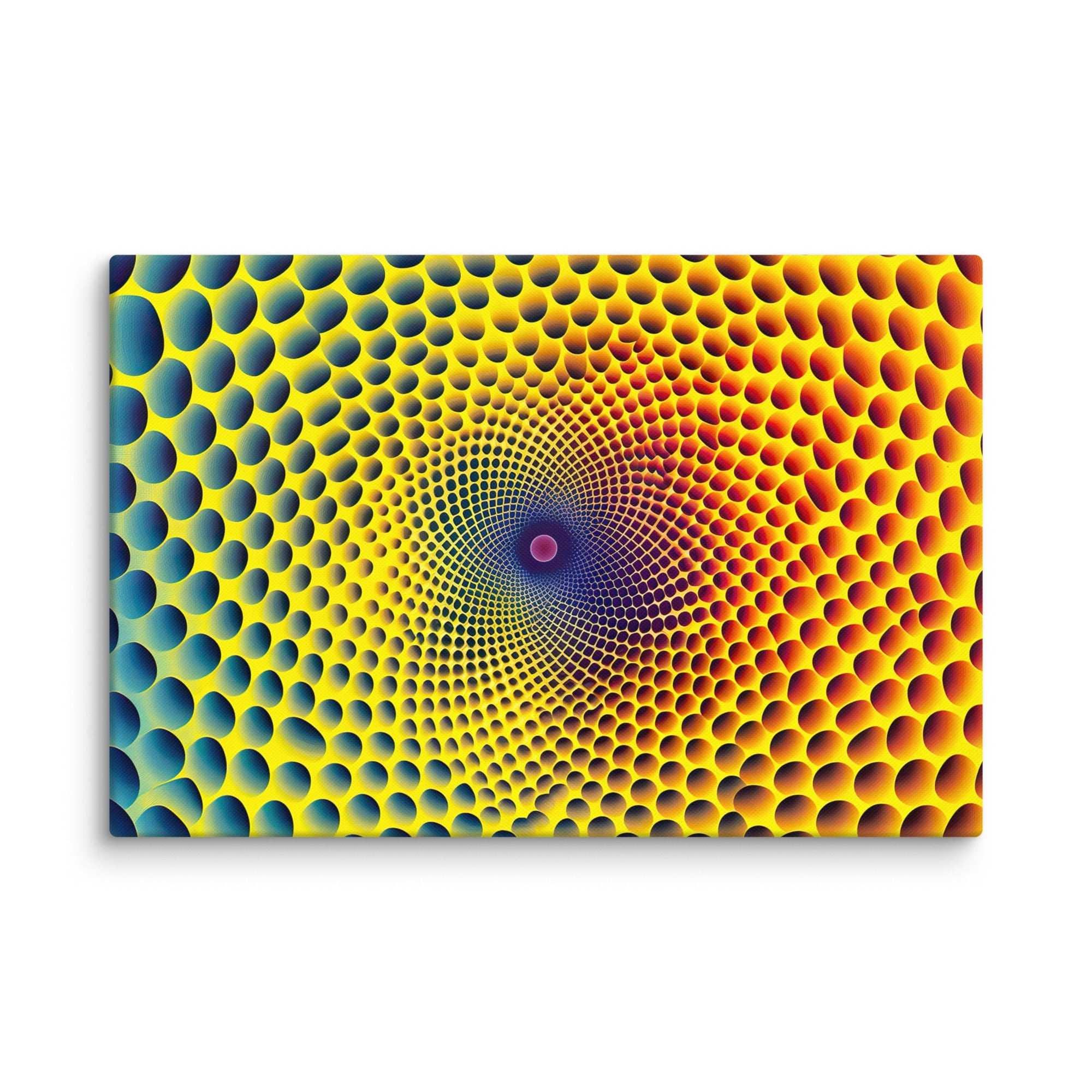 Buntes 3D - Hexagon, Leinwand - Cooroi