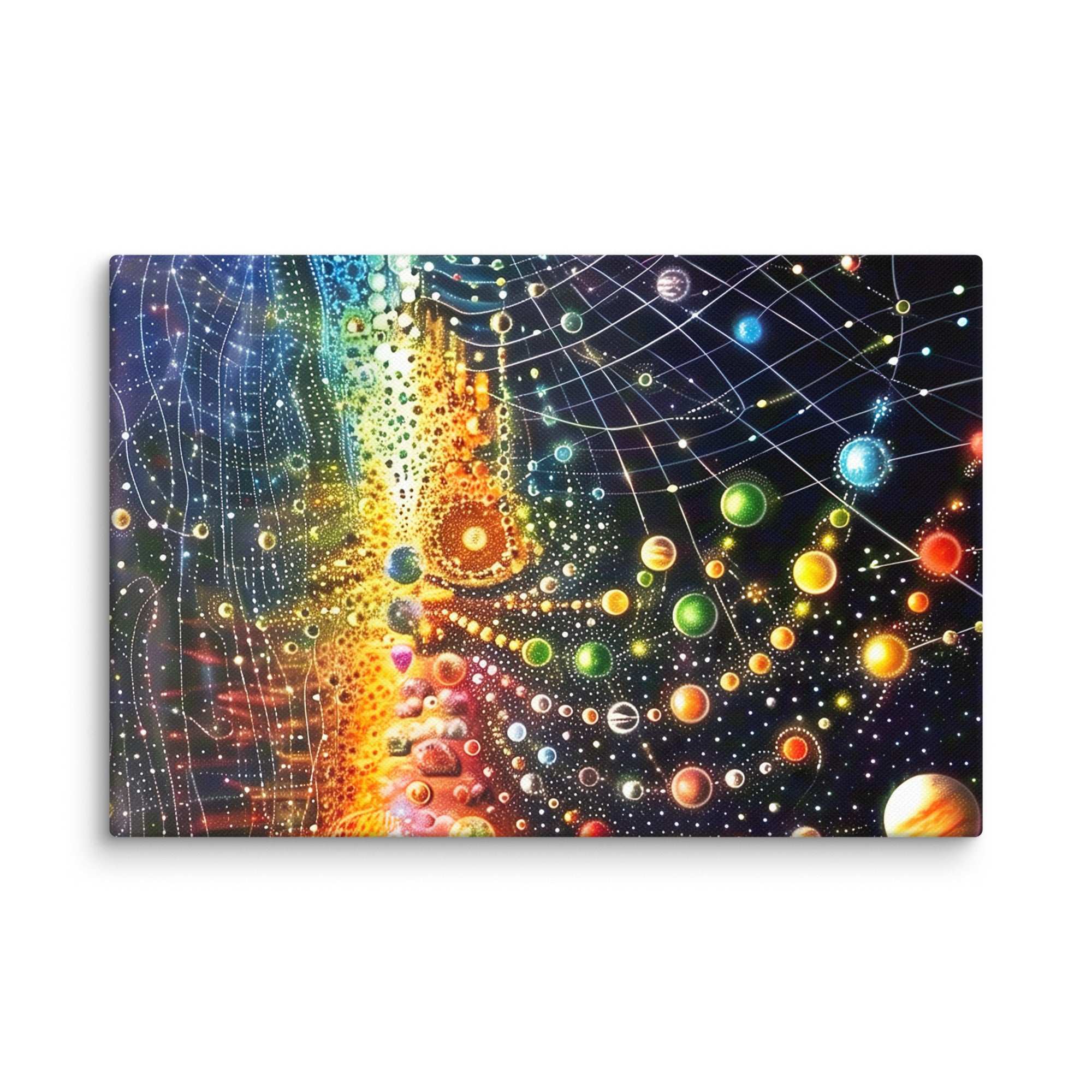 Farbenfrohe Universum, Leinwand - Cooroi