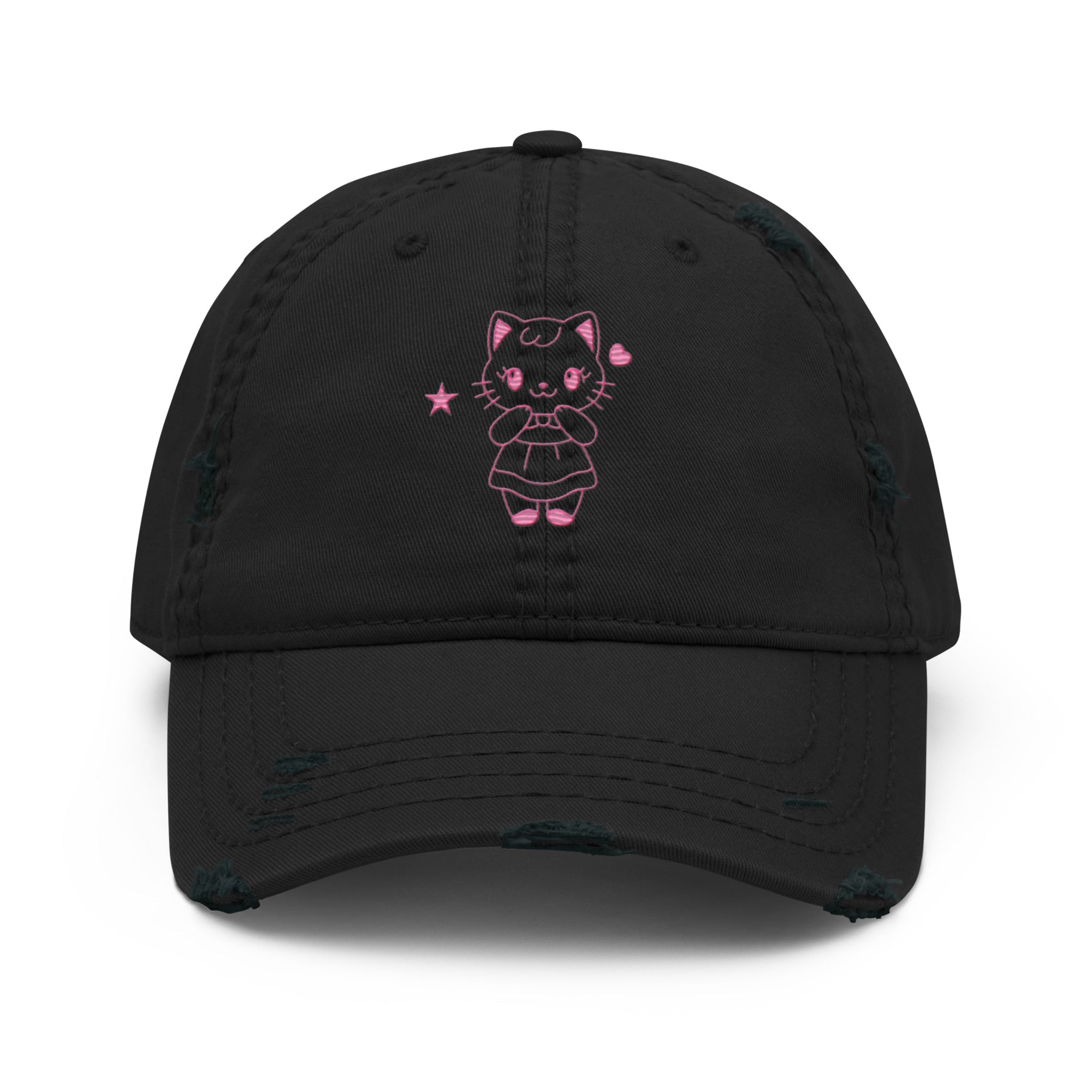 Süße Katze Dad - Hat im Used - Look - Cooroi