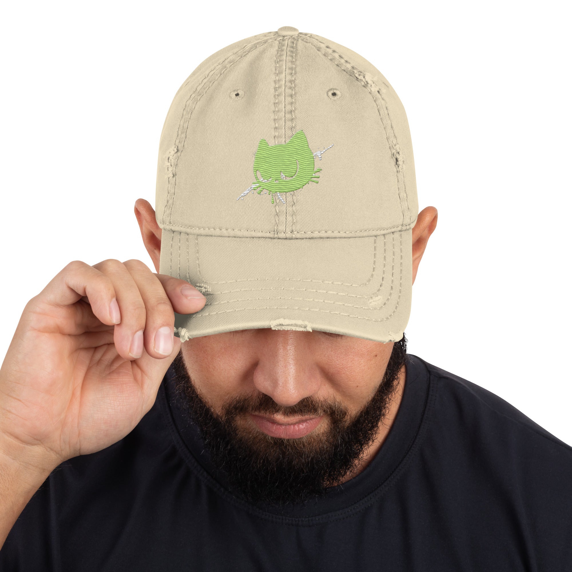 Crazy Cat Dad - Hat im Used - Look - Cooroi