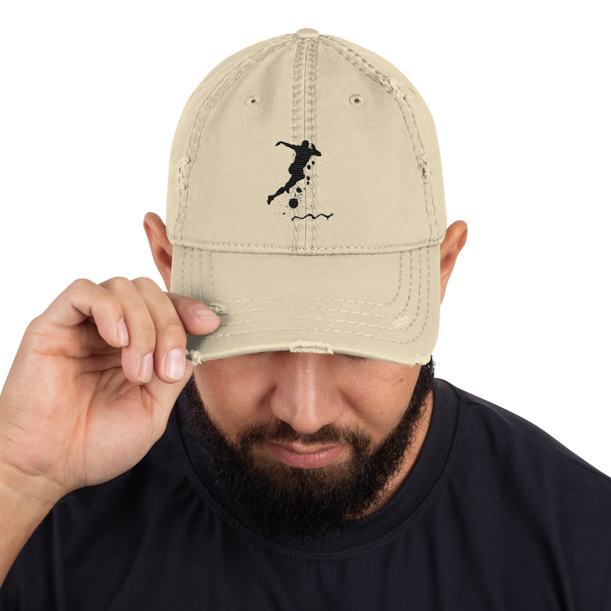 Fußballspieler Dad - Hat im Used - Look - Cooroi