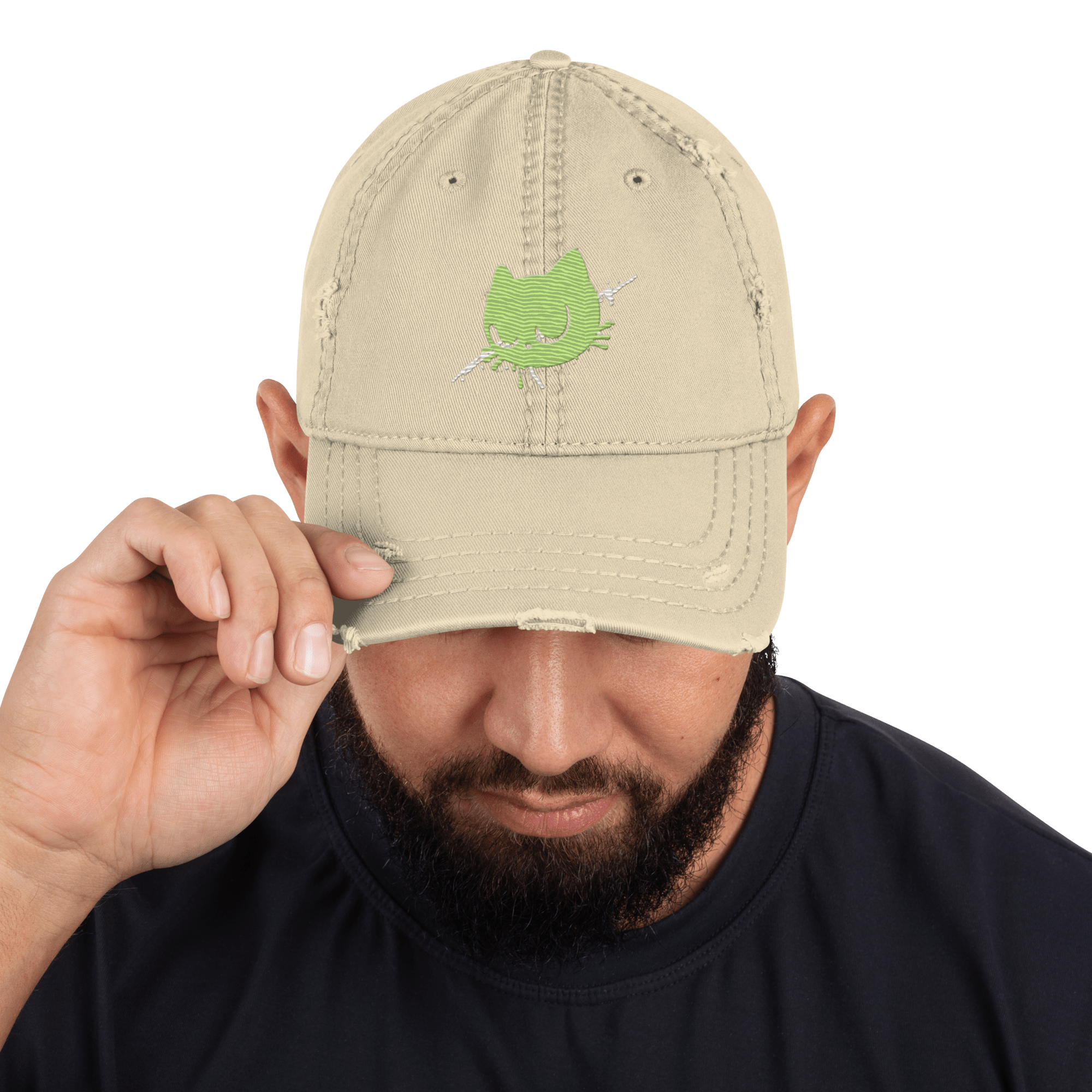 Crazy Cat Dad - Hat im Used - Look - Cooroi