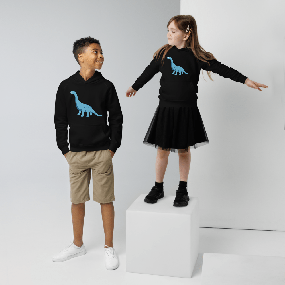 Dino Öko-Kapuzenpullover für Kinder