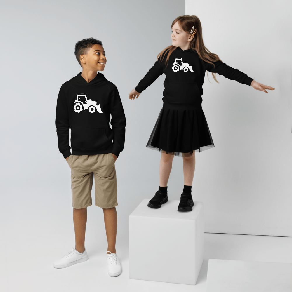 Traktor, Öko - Kapuzenpullover für Kinder - Cooroi