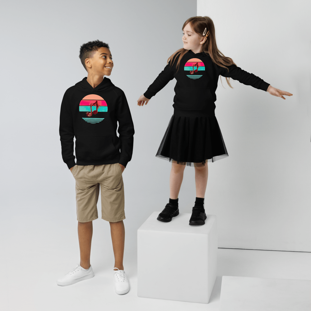 Noten, Öko - Kapuzenpullover für Kinder - Cooroi