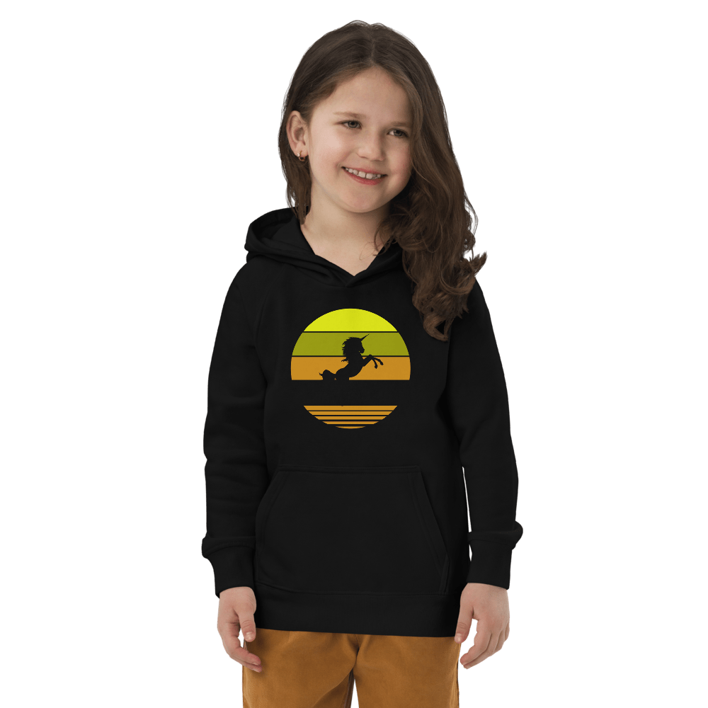 Einhorn, Öko - Kapuzenpullover für Kinder - Cooroi