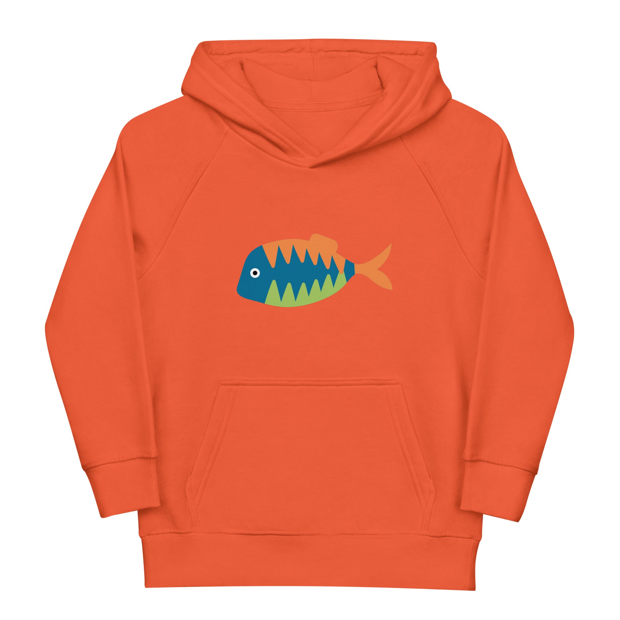 Fisch Öko-Kapuzenpullover für Kinder