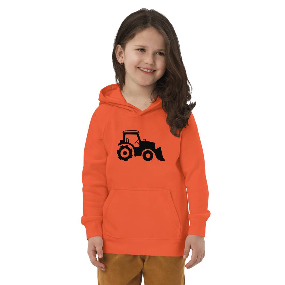Traktor, Öko - Kapuzenpullover für Kinder - Cooroi