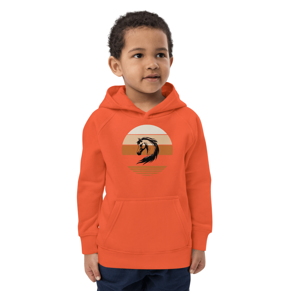 Pferd, Öko - Kapuzenpullover für Kinder - Cooroi