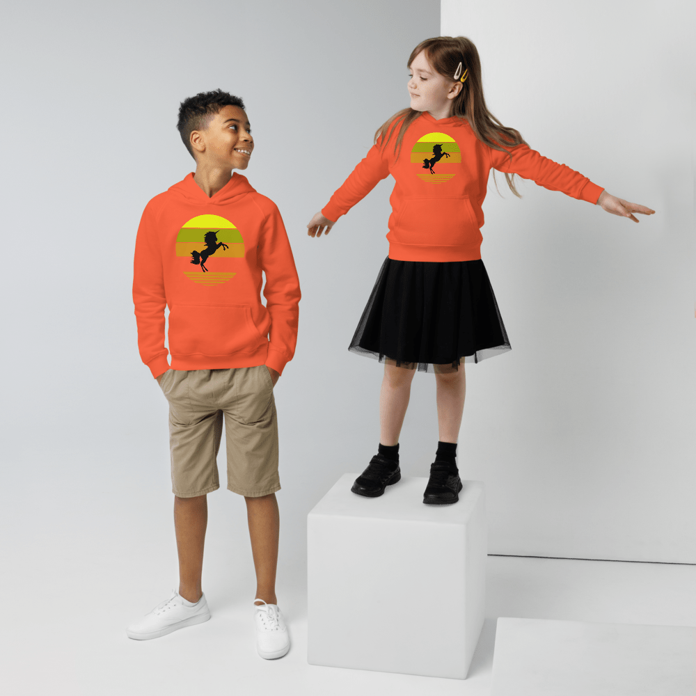 Einhorn, Öko - Kapuzenpullover für Kinder - Cooroi