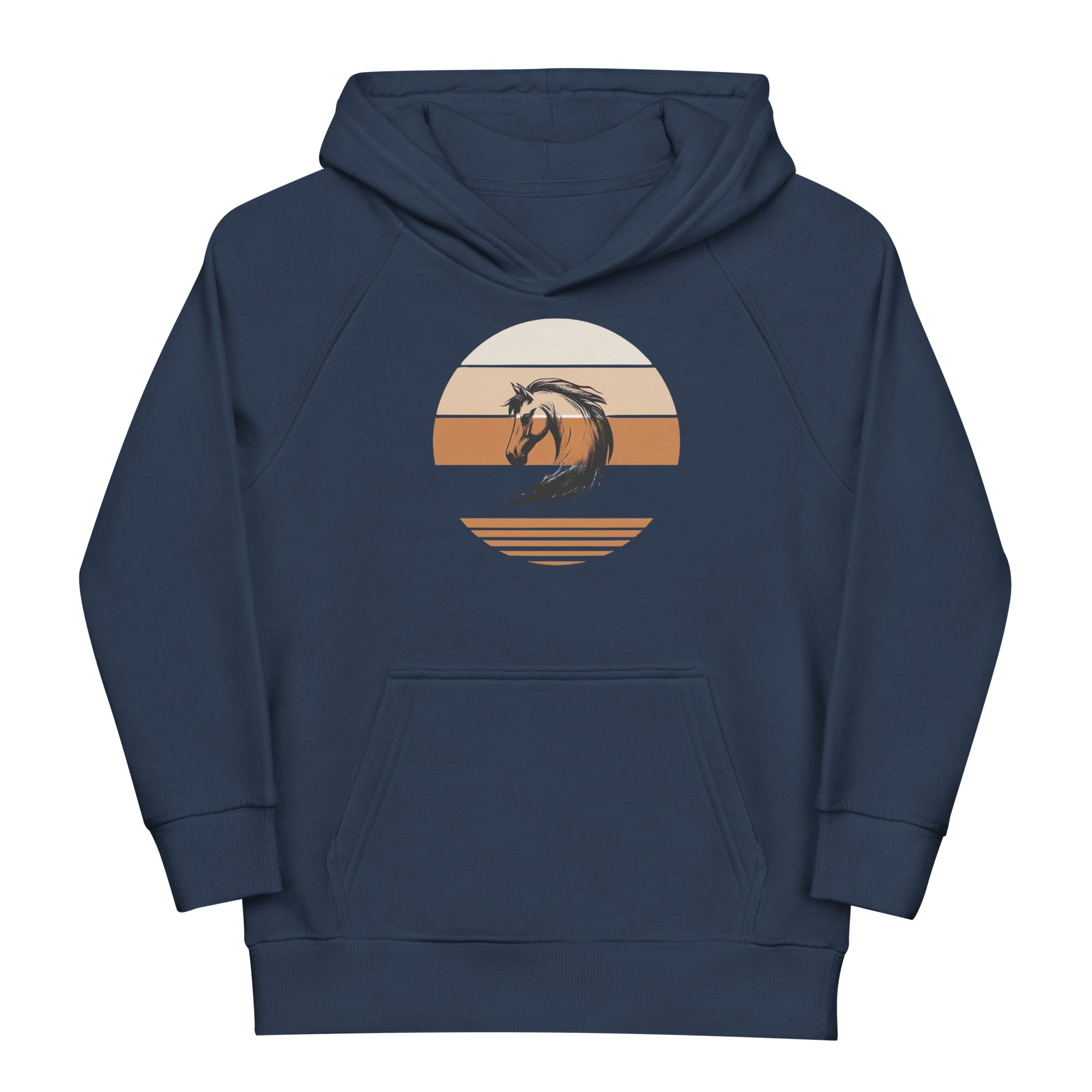 Pferd, Öko - Kapuzenpullover für Kinder - Cooroi