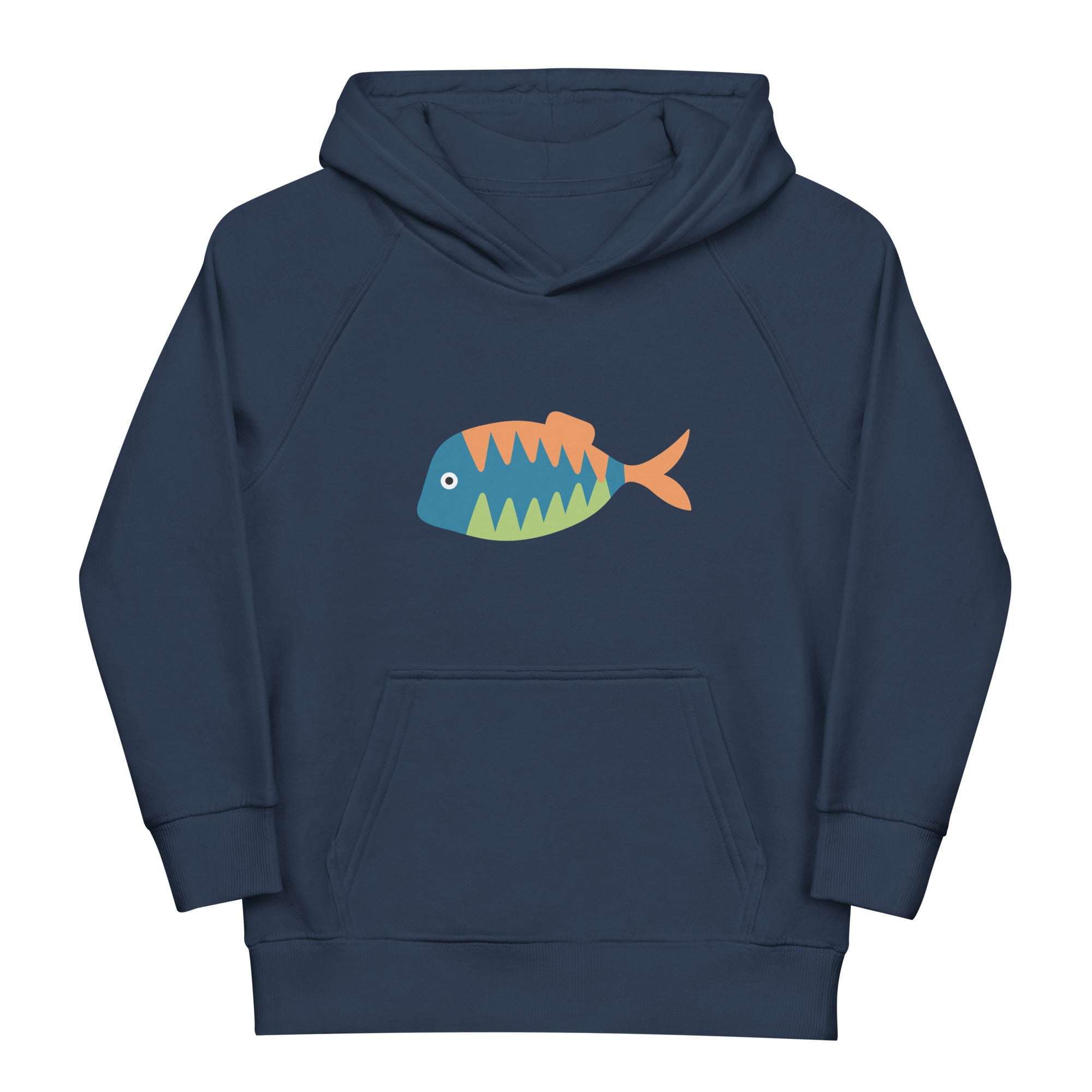 Fisch Öko-Kapuzenpullover für Kinder