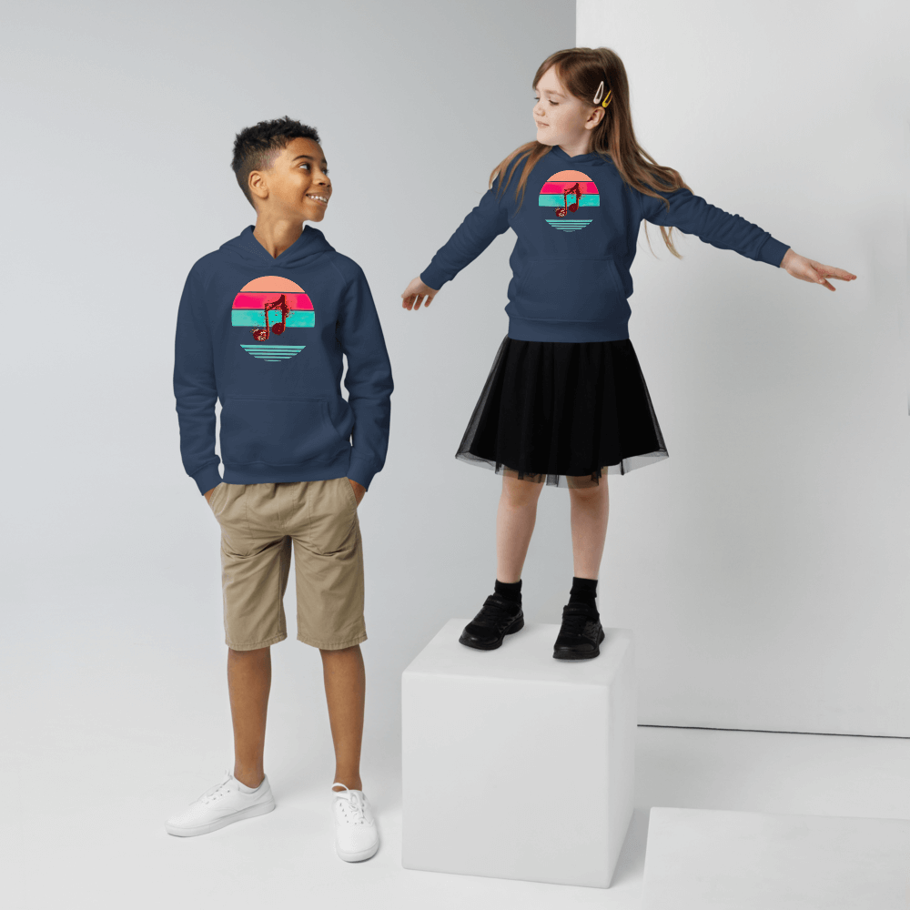 Noten, Öko - Kapuzenpullover für Kinder - Cooroi