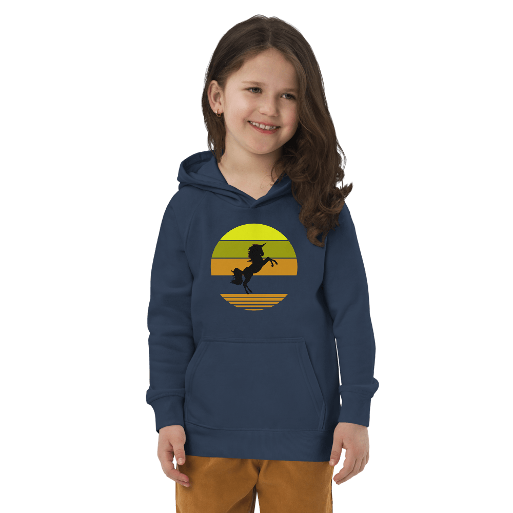 Einhorn, Öko - Kapuzenpullover für Kinder - Cooroi