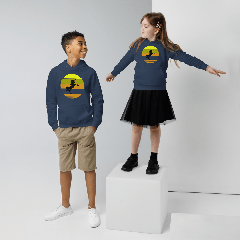Einhorn, Öko - Kapuzenpullover für Kinder - Cooroi