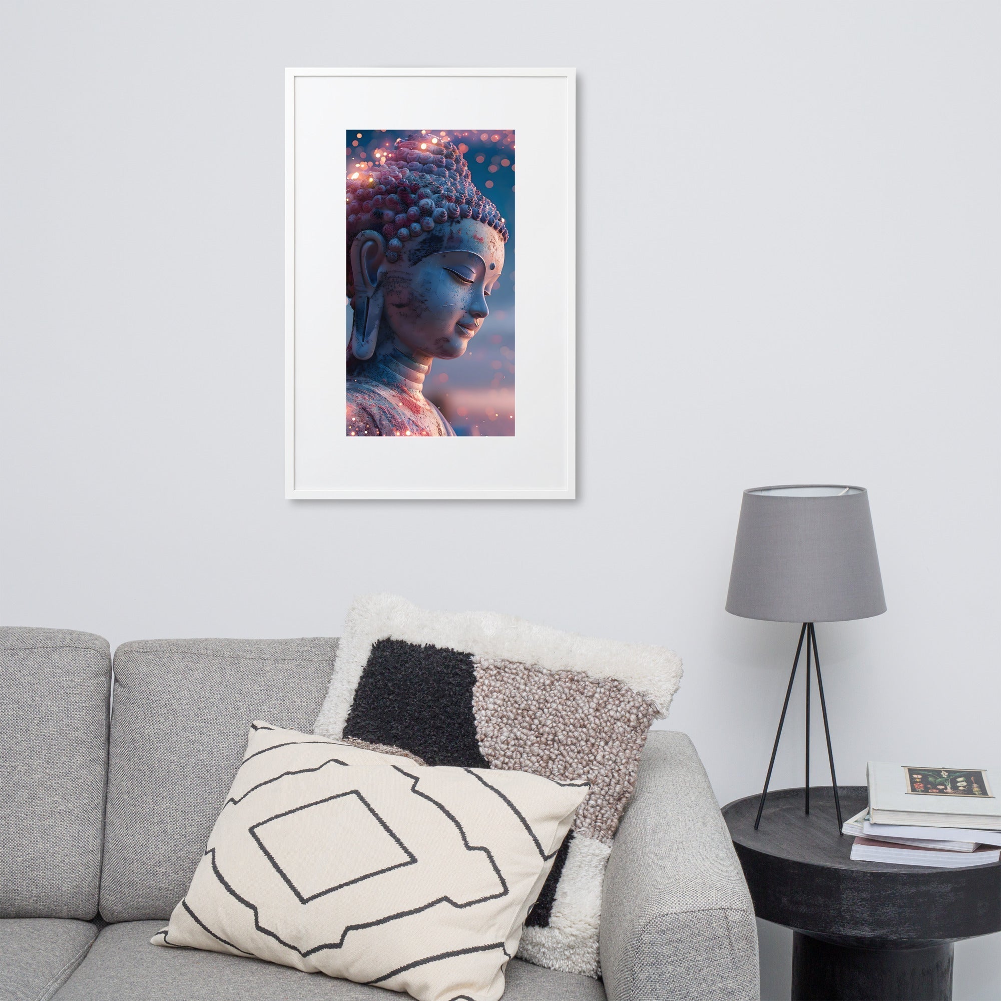 FBuddha OM Gerahmtes Poster