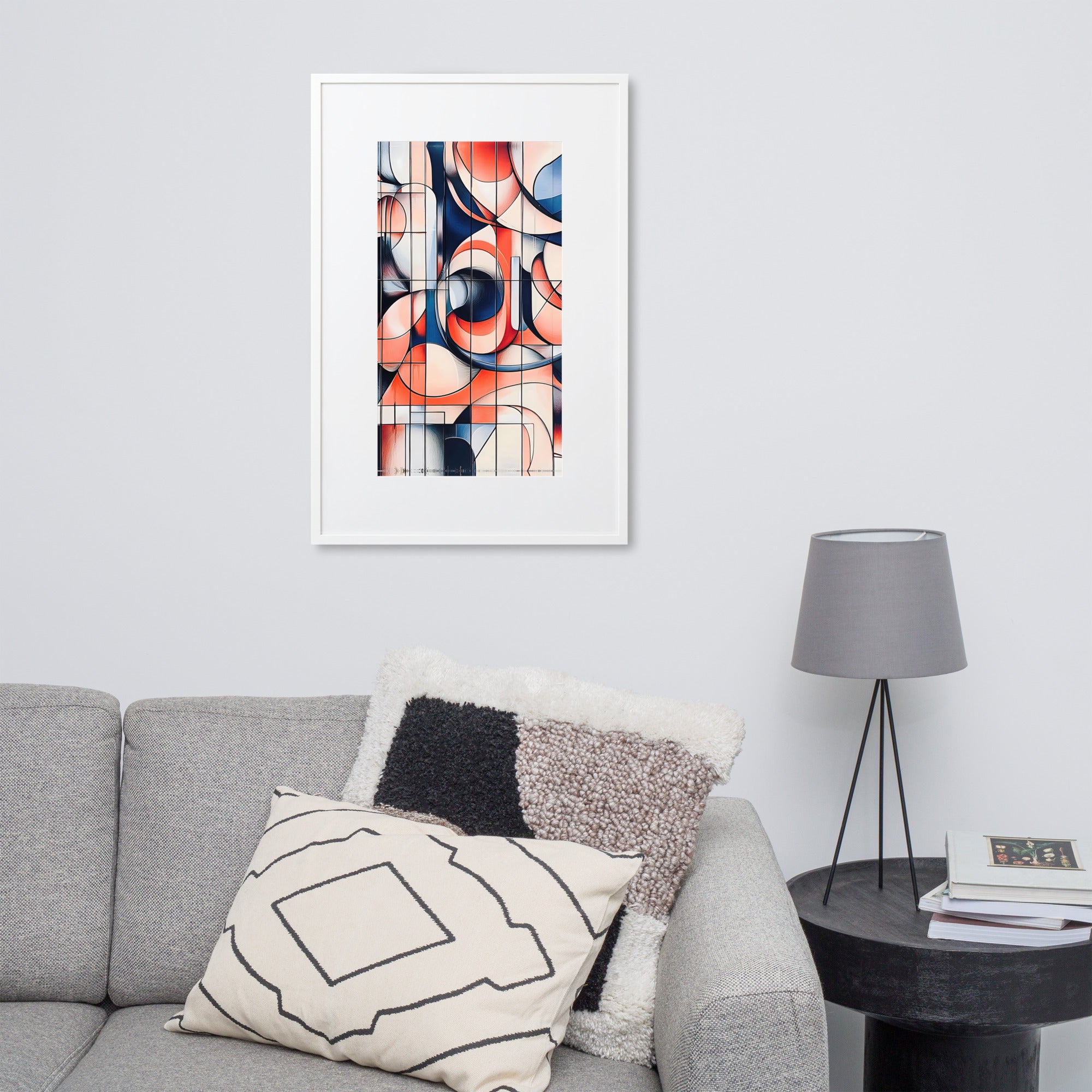 Geometrik Gerahmtes Poster