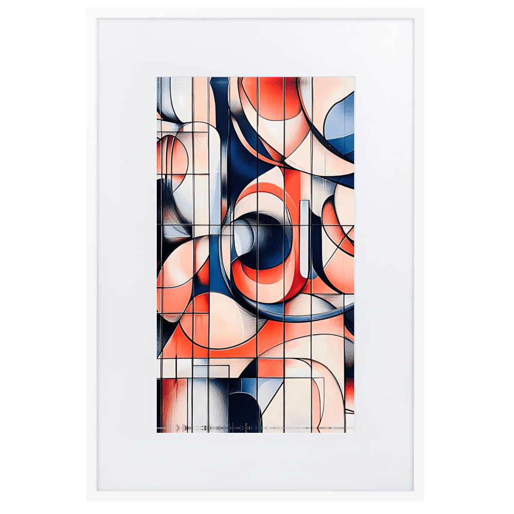 Geometrik Gerahmtes Poster