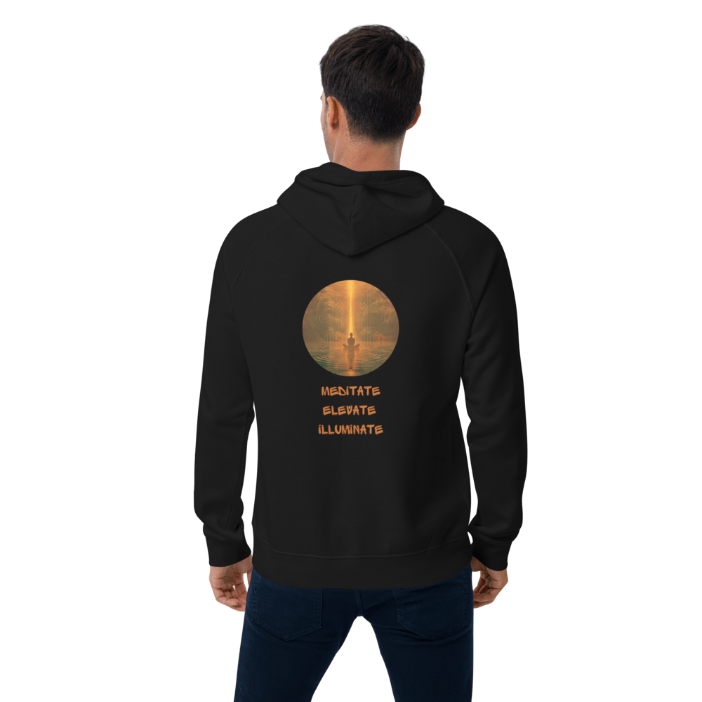 Mediatate, Elevate, Illuminate, Unisex Bio - Raglan - Hoodie - Cooroi