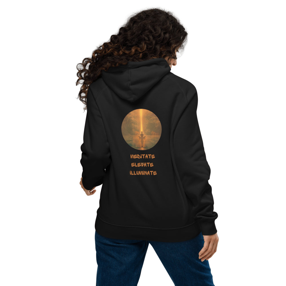 Mediatate, Elevate, Illuminate, Unisex Bio - Raglan - Hoodie - Cooroi