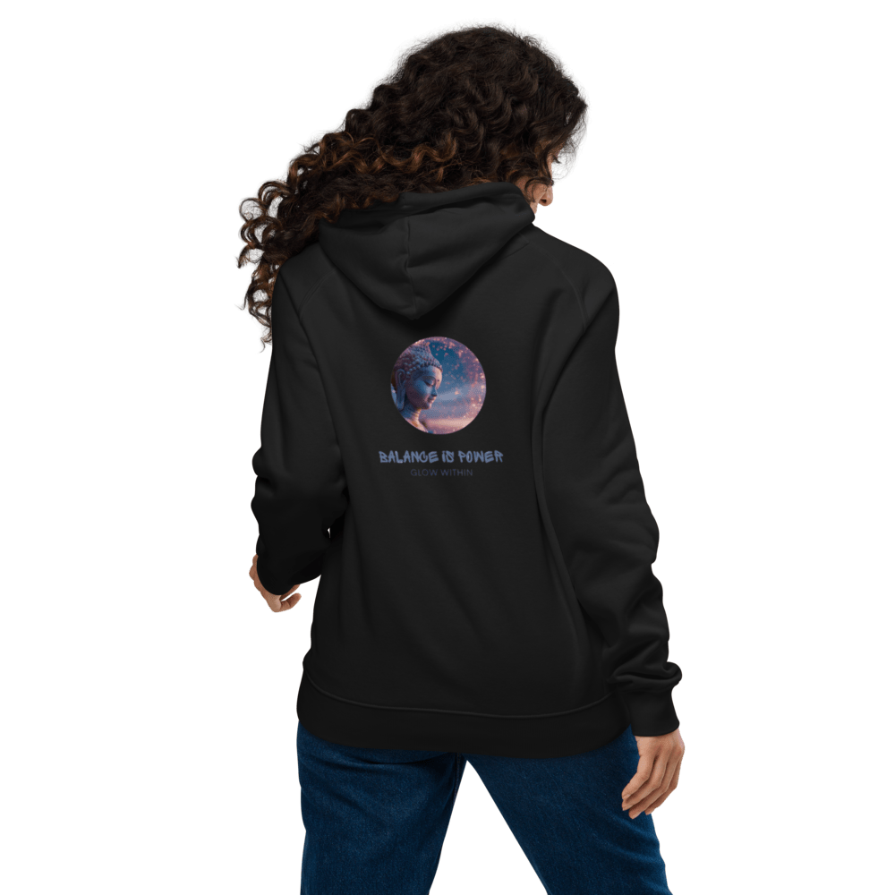 Balance is Power, Unisex Bio - Raglan - Hoodie - Cooroi