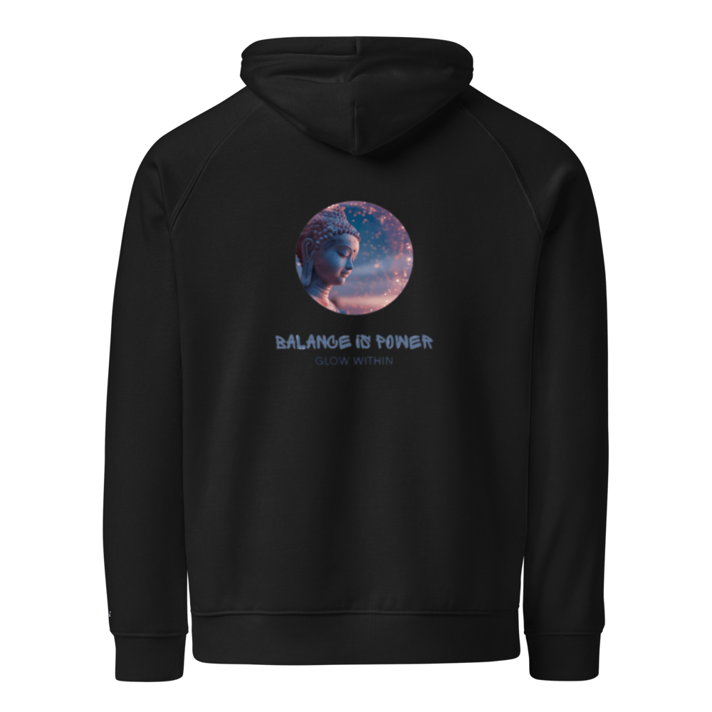 Balance is Power, Unisex Bio - Raglan - Hoodie - Cooroi