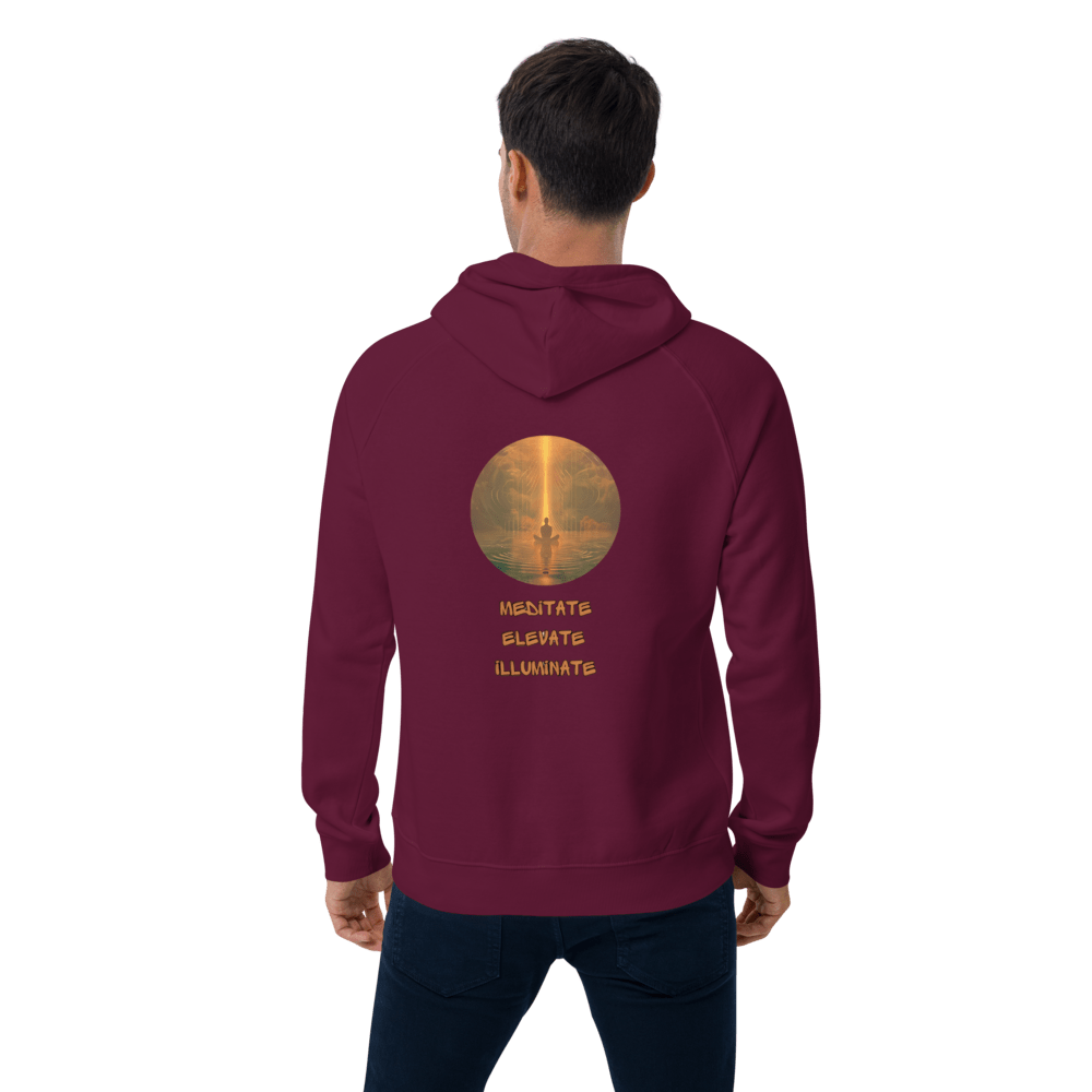 Mediatate, Elevate, Illuminate, Unisex Bio - Raglan - Hoodie - Cooroi